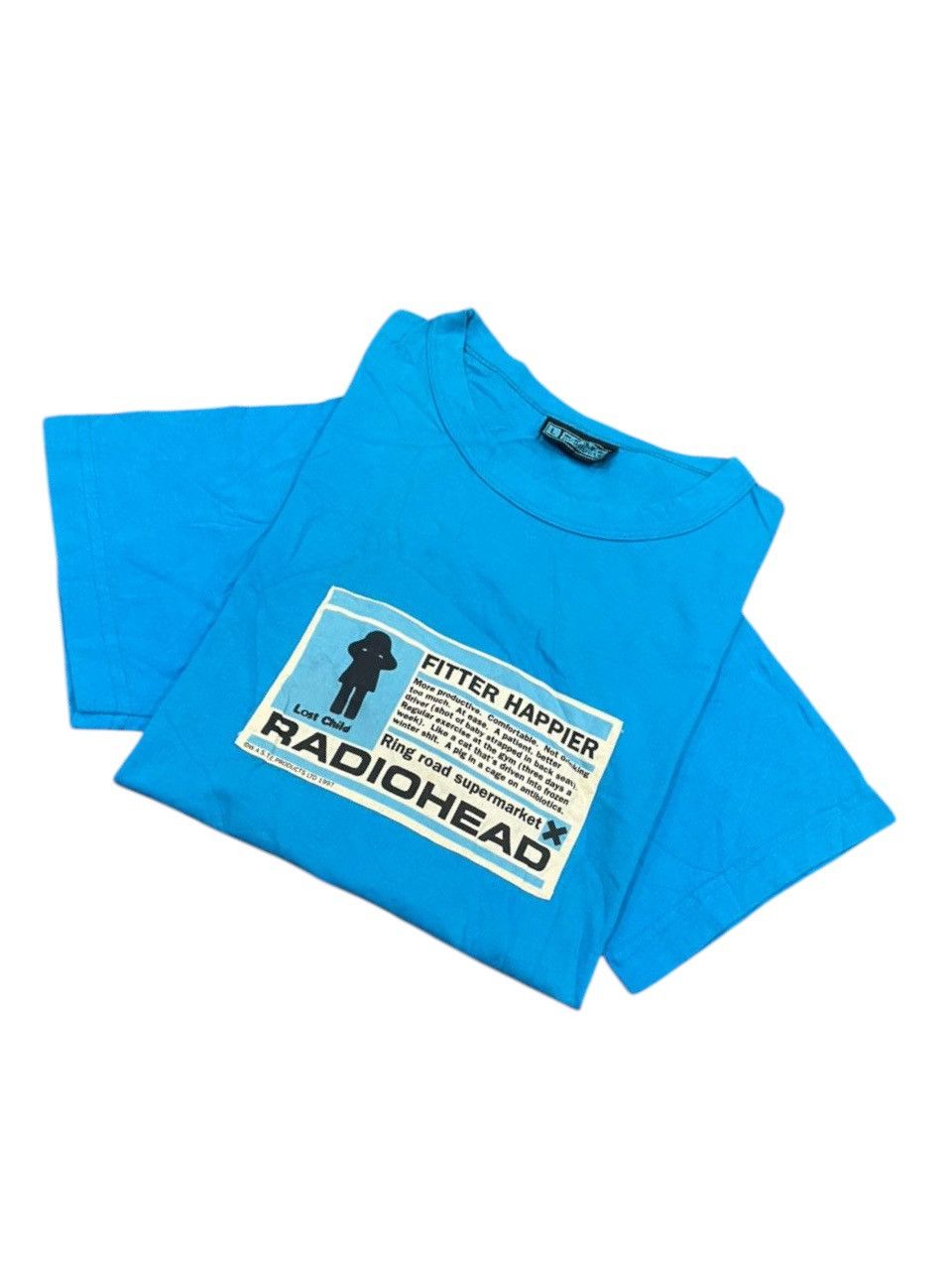 Vintage VTG 1997 Radiohead Fitter Happier Band Tee Size US L / EU 52-54 / 3 - 9 Thumbnail