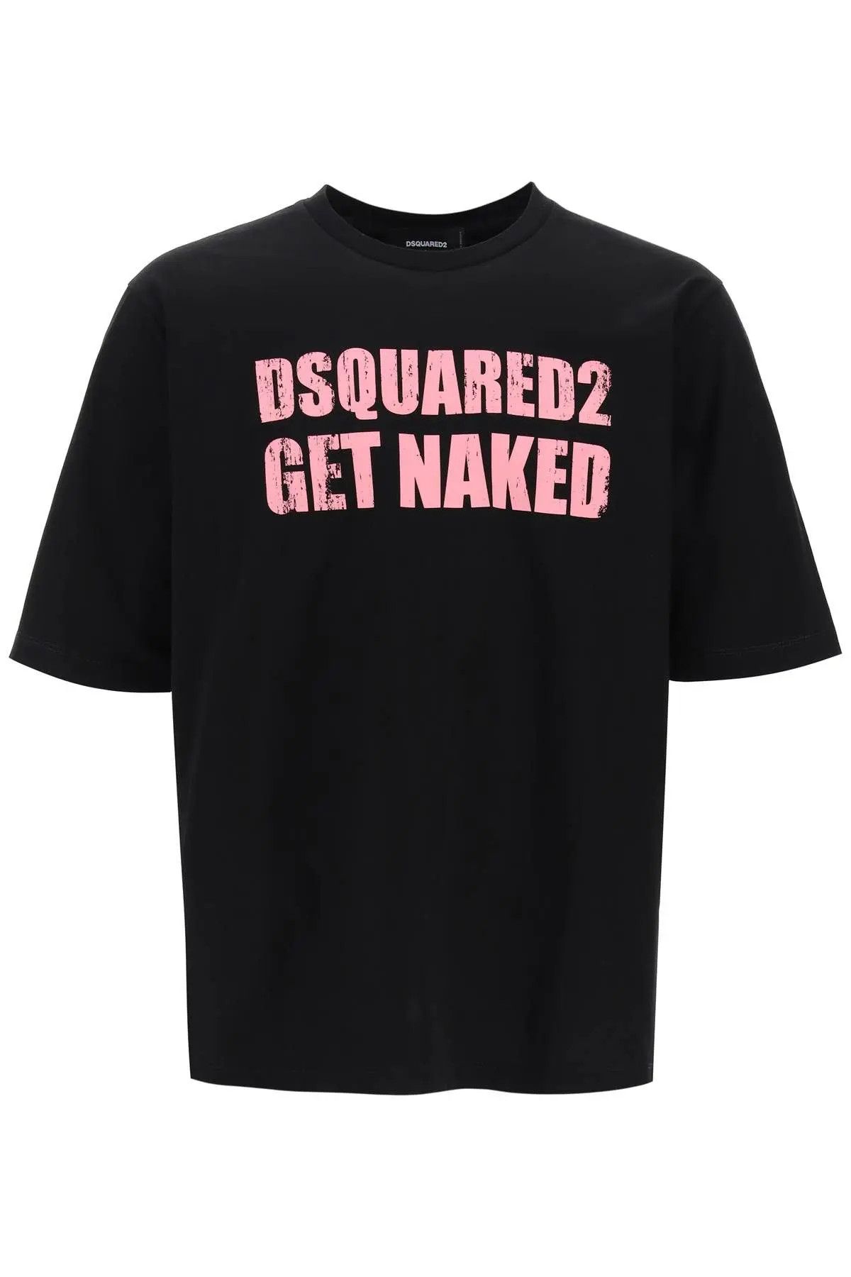 image of Dsquared2 O1S22I1N0224 Skater Fit Printed T-Shirt In Black, Men's (Size XL)