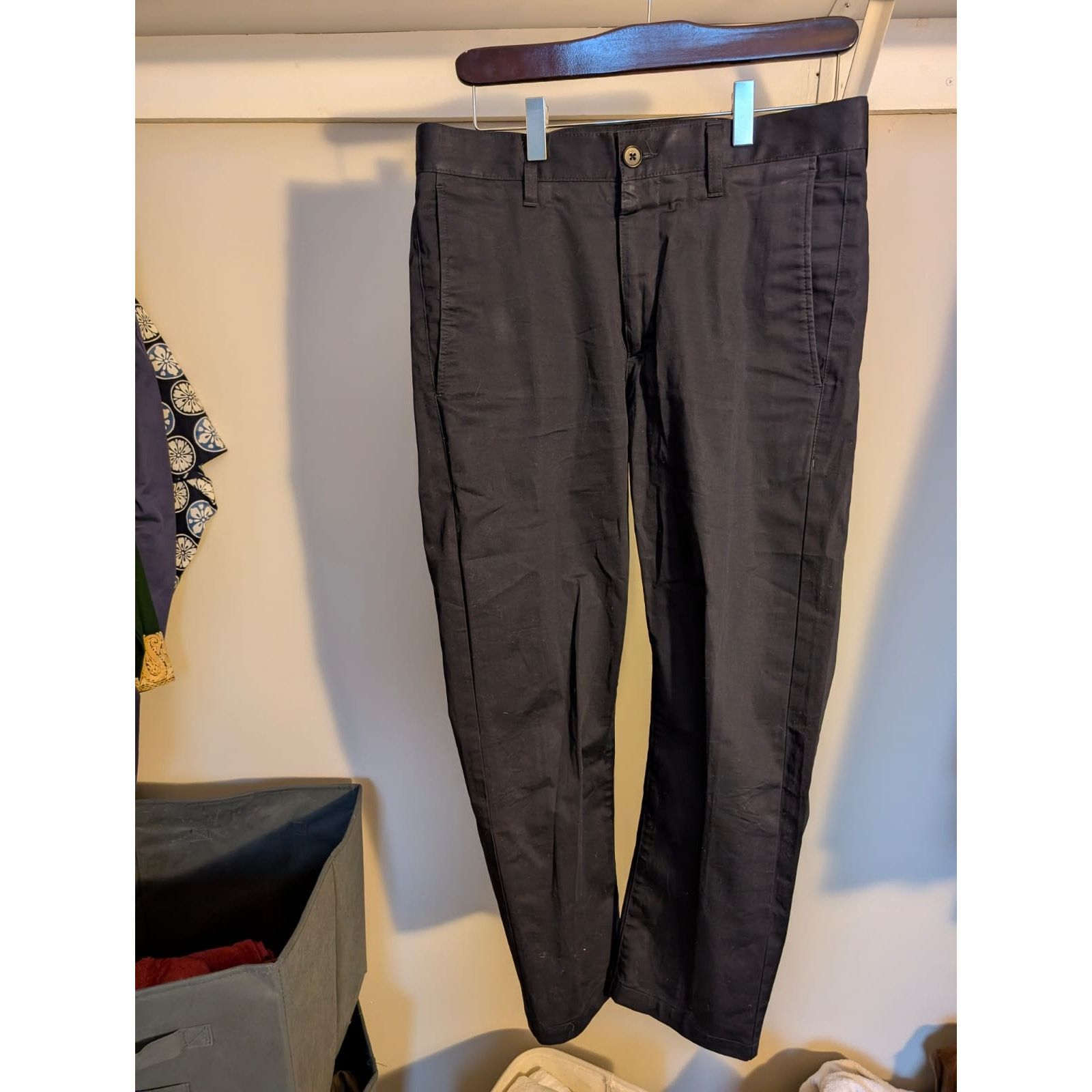 Acne Studios ACNE Roc Satin Navy Chino (46) Size US 30 / EU 46 - 4 Thumbnail