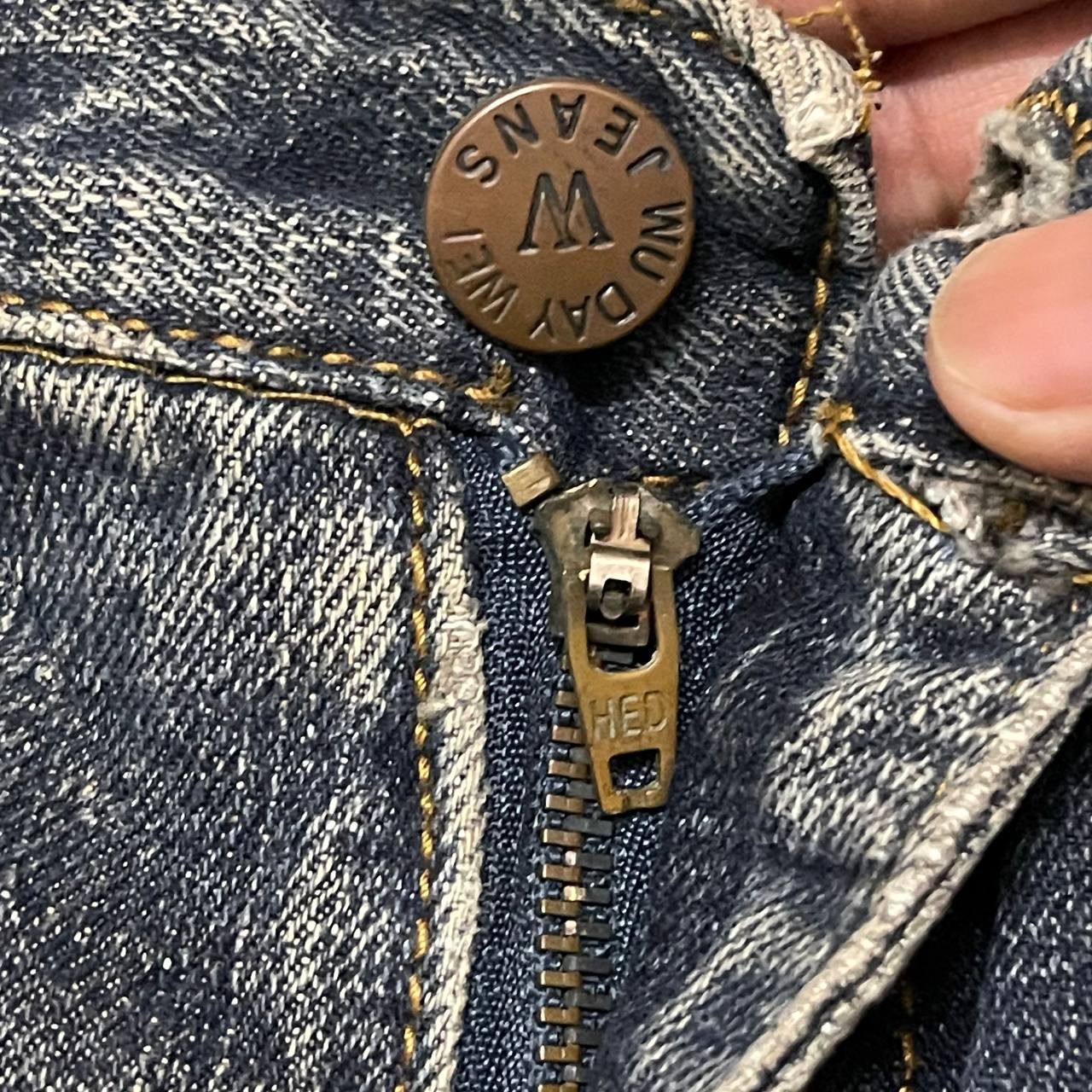 Japanese Brand Vintage Wu Day Wei Denim Jeans Size US 28 / EU 44 - 6 Thumbnail