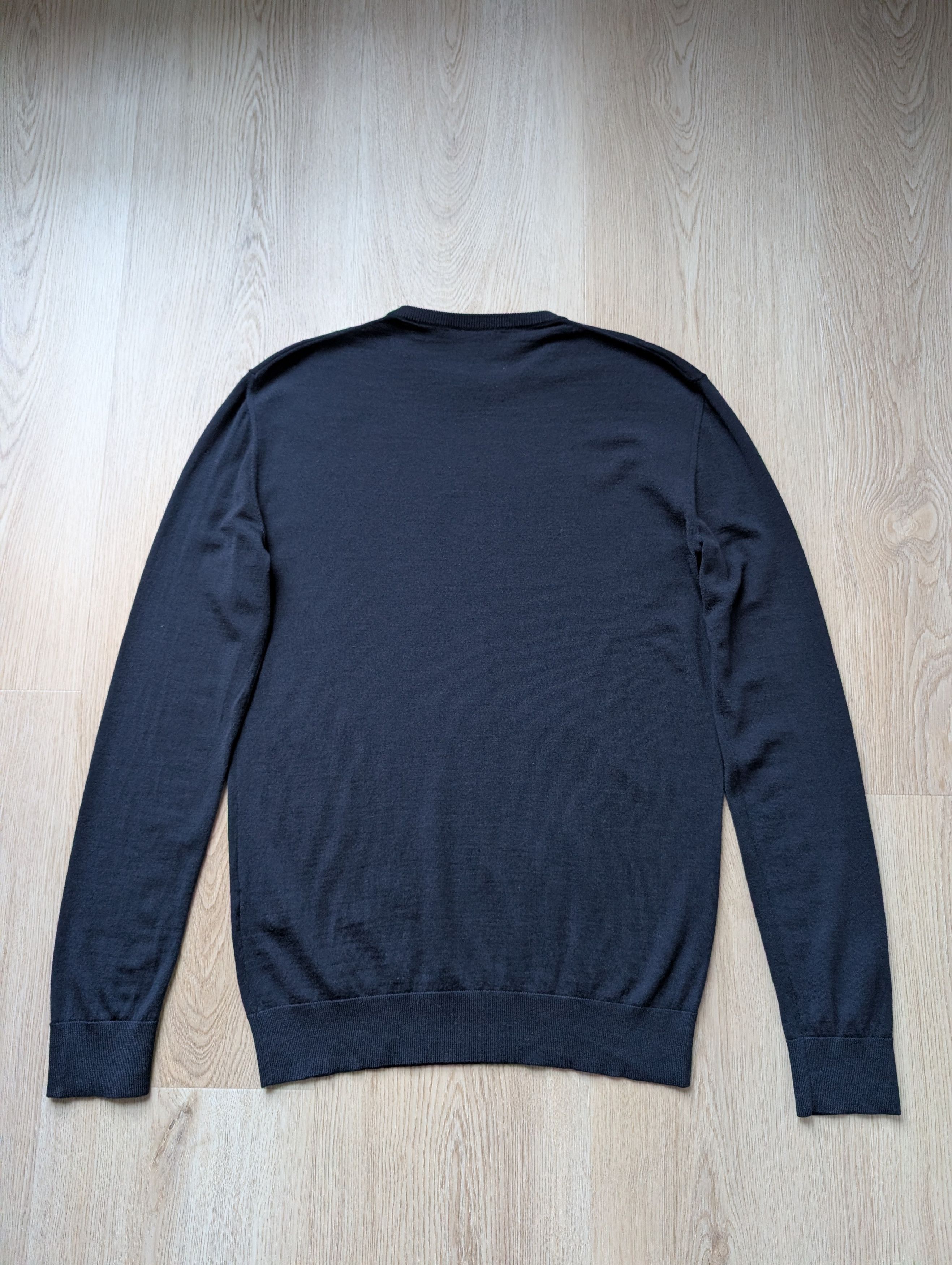 Other Luxury KA/NOA 593$ Mens Navy Extrafine Merino Wool Sweater Size US M / EU 48-50 / 2 - 8 Thumbnail