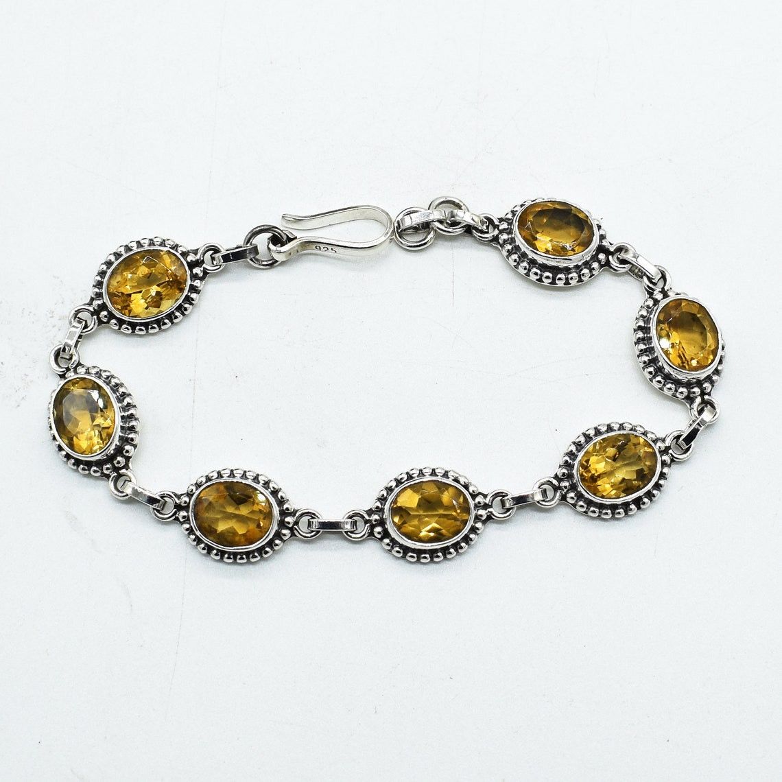 Handmade Healing Citrine Gemstone Bracelet, Natural Citrine Size ONE SIZE - 4 Thumbnail