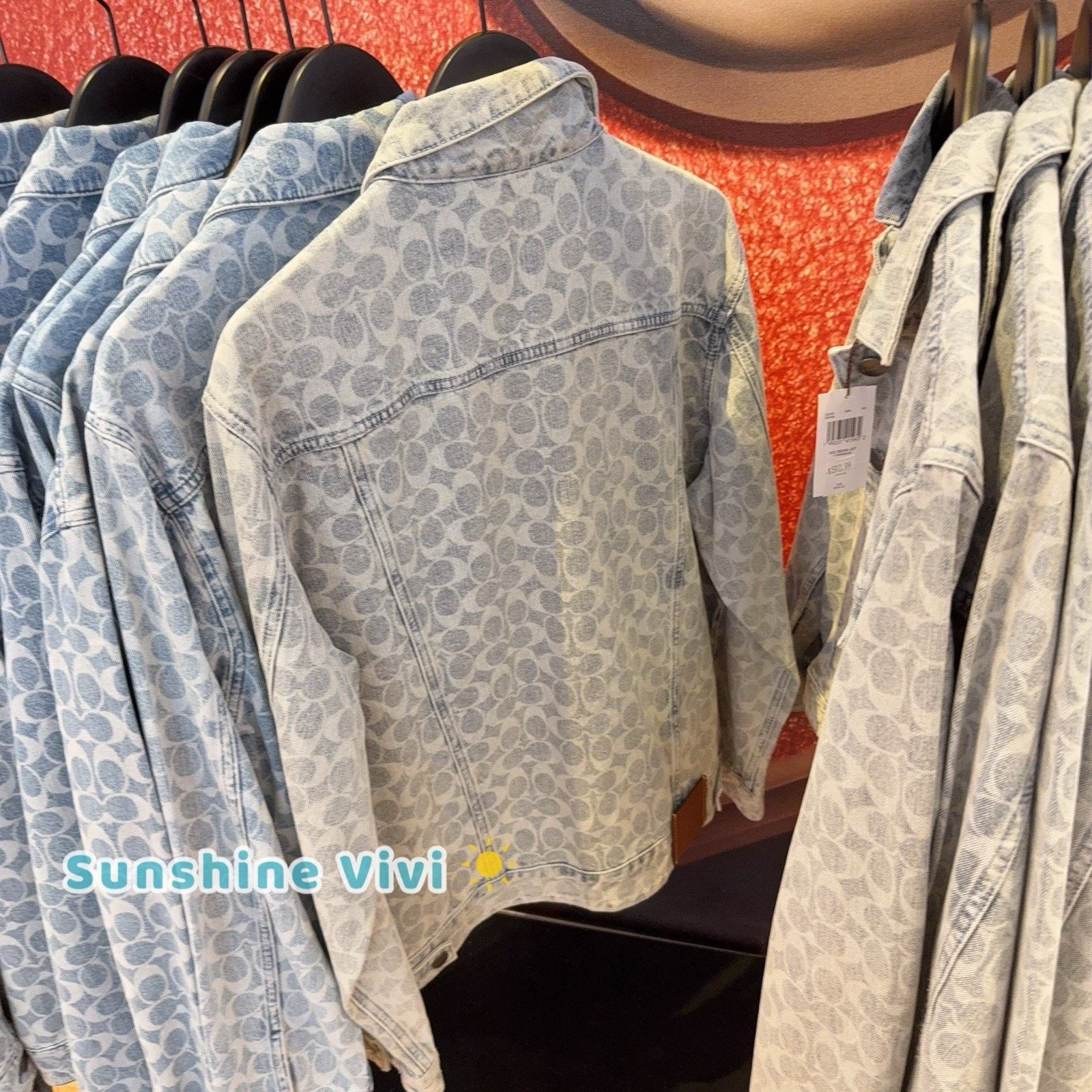 Coach NWT COACH Signature Denim Jacket Woman's C8787 XS Size XS / US 0-2 / IT 36-38 - 5 Thumbnail