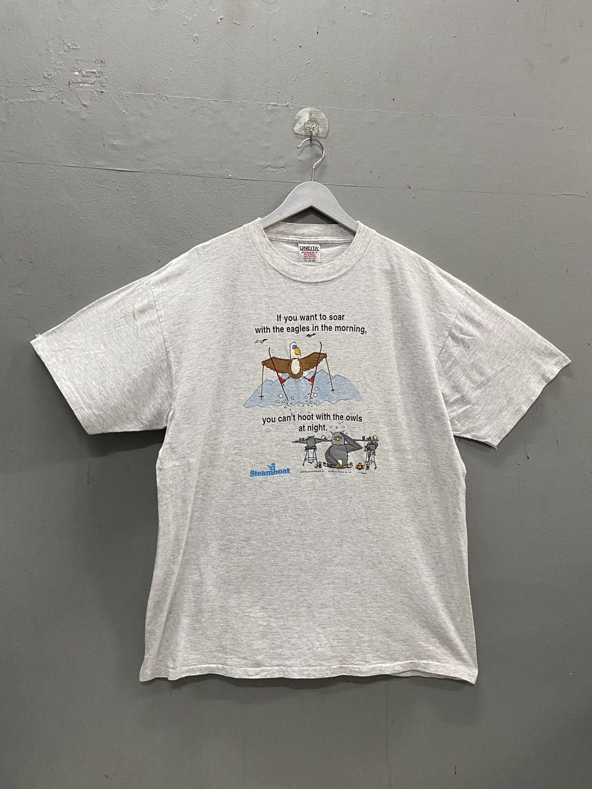 Vintage VINTAGE STEAMBOAT 90’s WORDS OF WIZDUMB TEE SHIRT Size US XL / EU 56 / 4 - 1 Thumbnail
