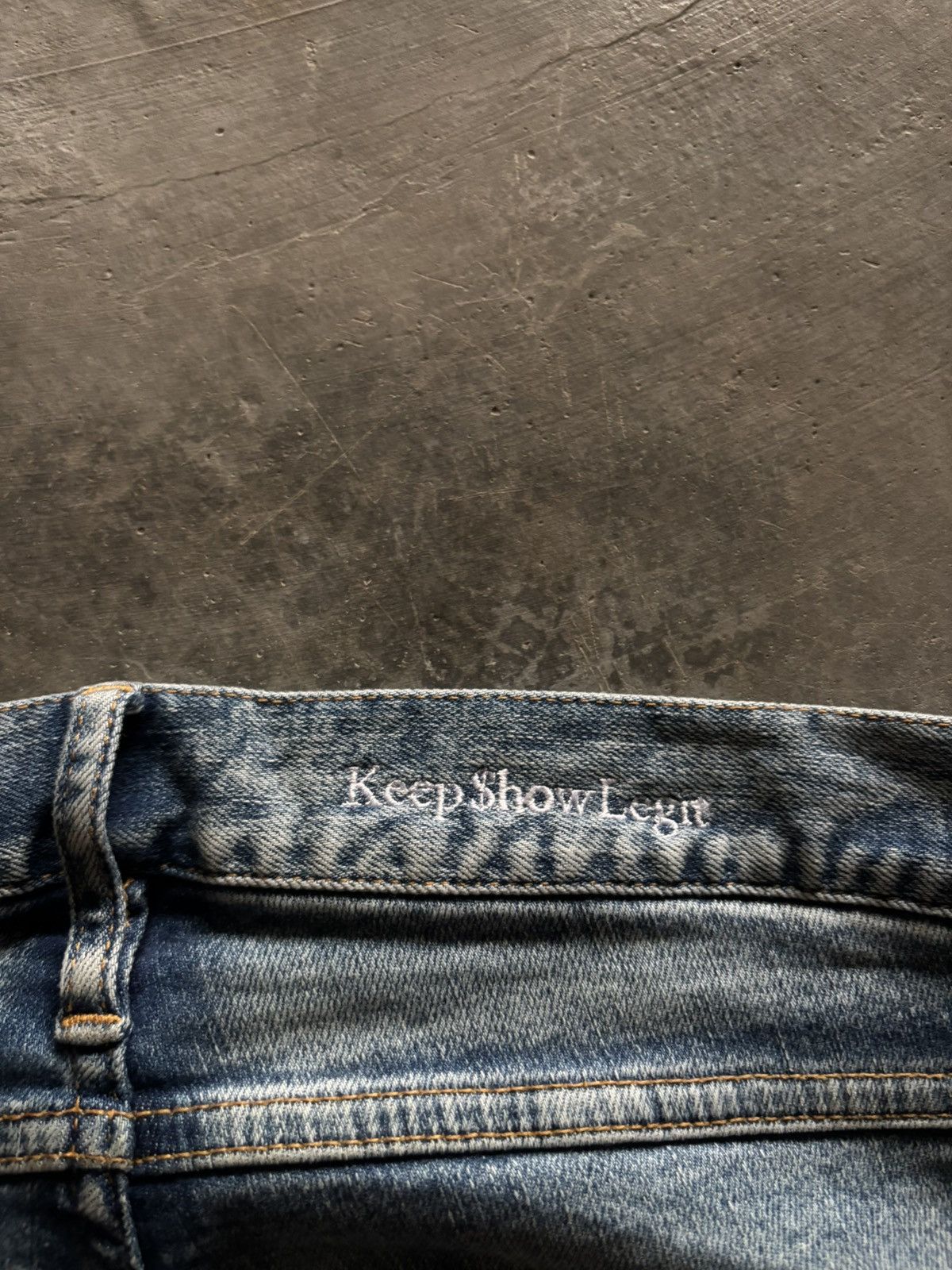 Japanese Brand KEEP SHOW LEGIT skinny slim japanese patchwork KAPITAL style Size US 31 - 18 Thumbnail