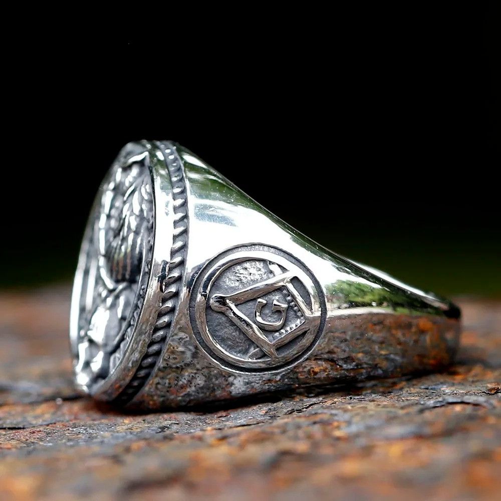 Jewelry Raven Skull Ring Streetwear Jewelry Fashion Gift Size ONE SIZE - 4 Thumbnail