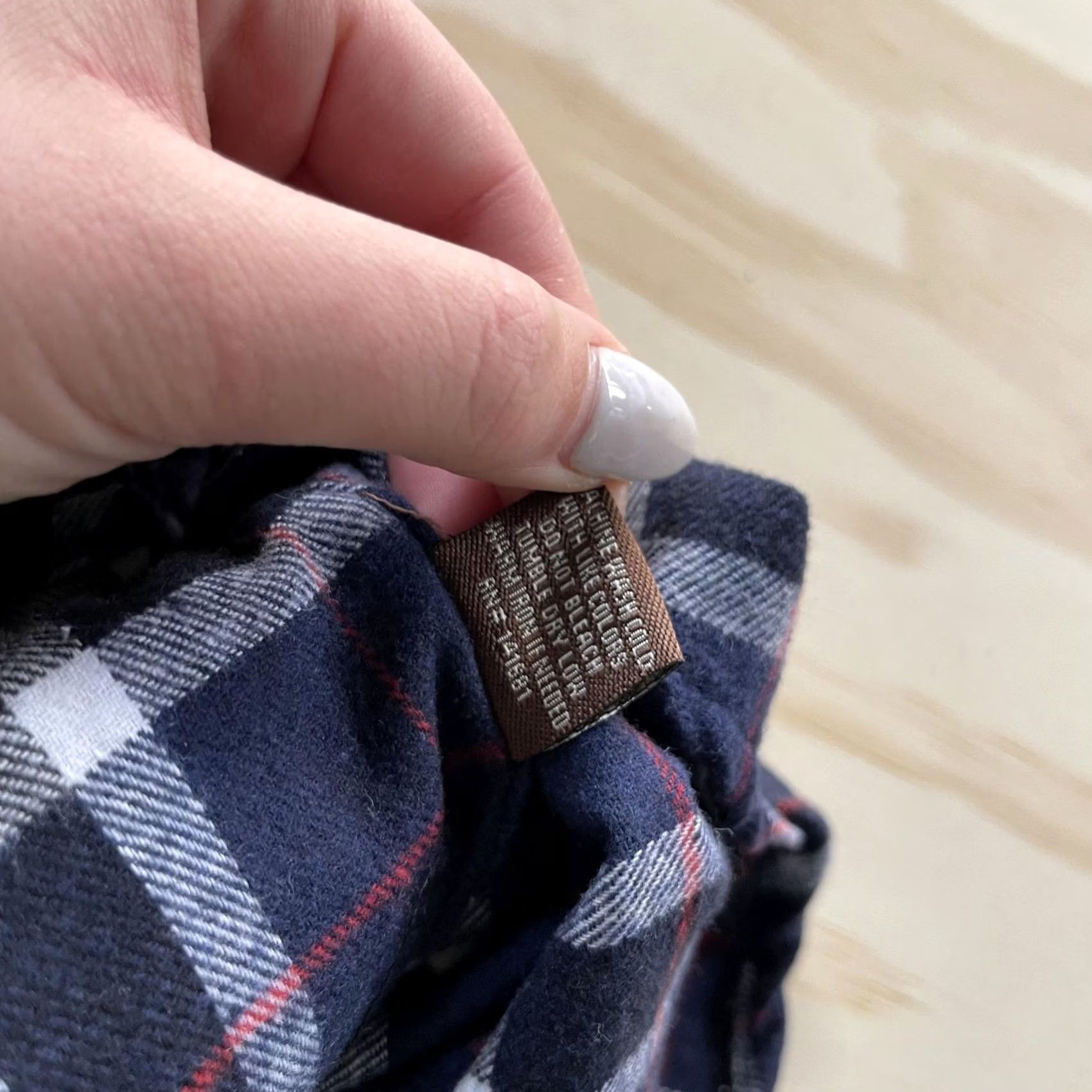Vintage VINTAGE Mountain Ridge Shirt Mens 4XL Navy Plaid Long Sleeve Button Up Flannel Shirt Size US XXL / EU 58 / 5 - 6 Thumbnail