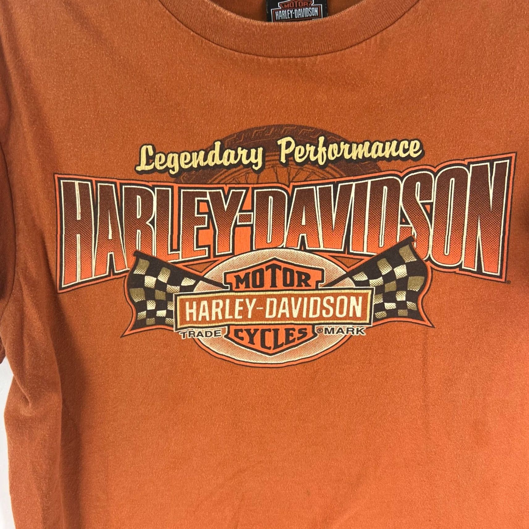 Harley Davidson Harley-Davidson Athens OH T Shirt Womens L Brown Graphic Tee Short Sleeve Regular Fit Crew Neck Size L / US 10 / IT 46 - 2 Thumbnail