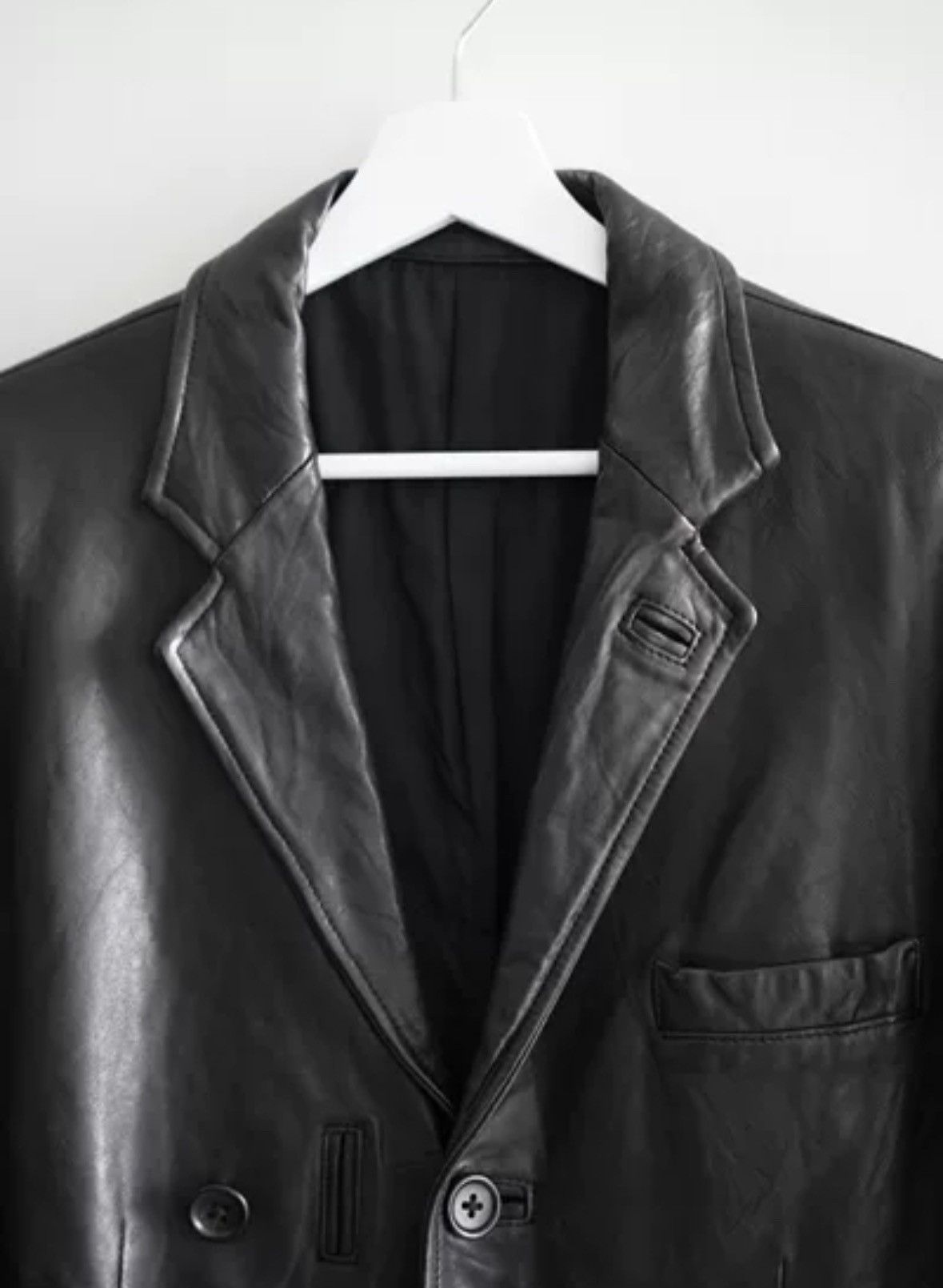 Yohji Yamamoto Yohji Yamamoto 10aw Multi-Button Sheepskin Suit Leather Coat Size US M / EU 48-50 / 2 - 3 Thumbnail