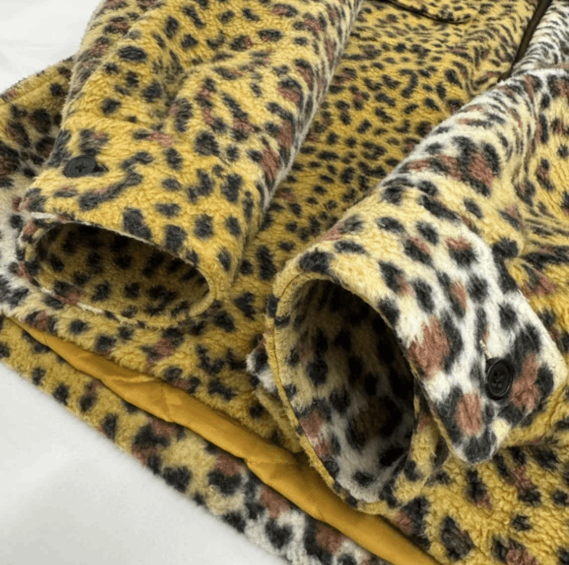 Supreme SUPREME 23AW Fleece Zip Up Hooded Shirt Leopard Size US M / EU 48-50 / 2 - 4 Thumbnail
