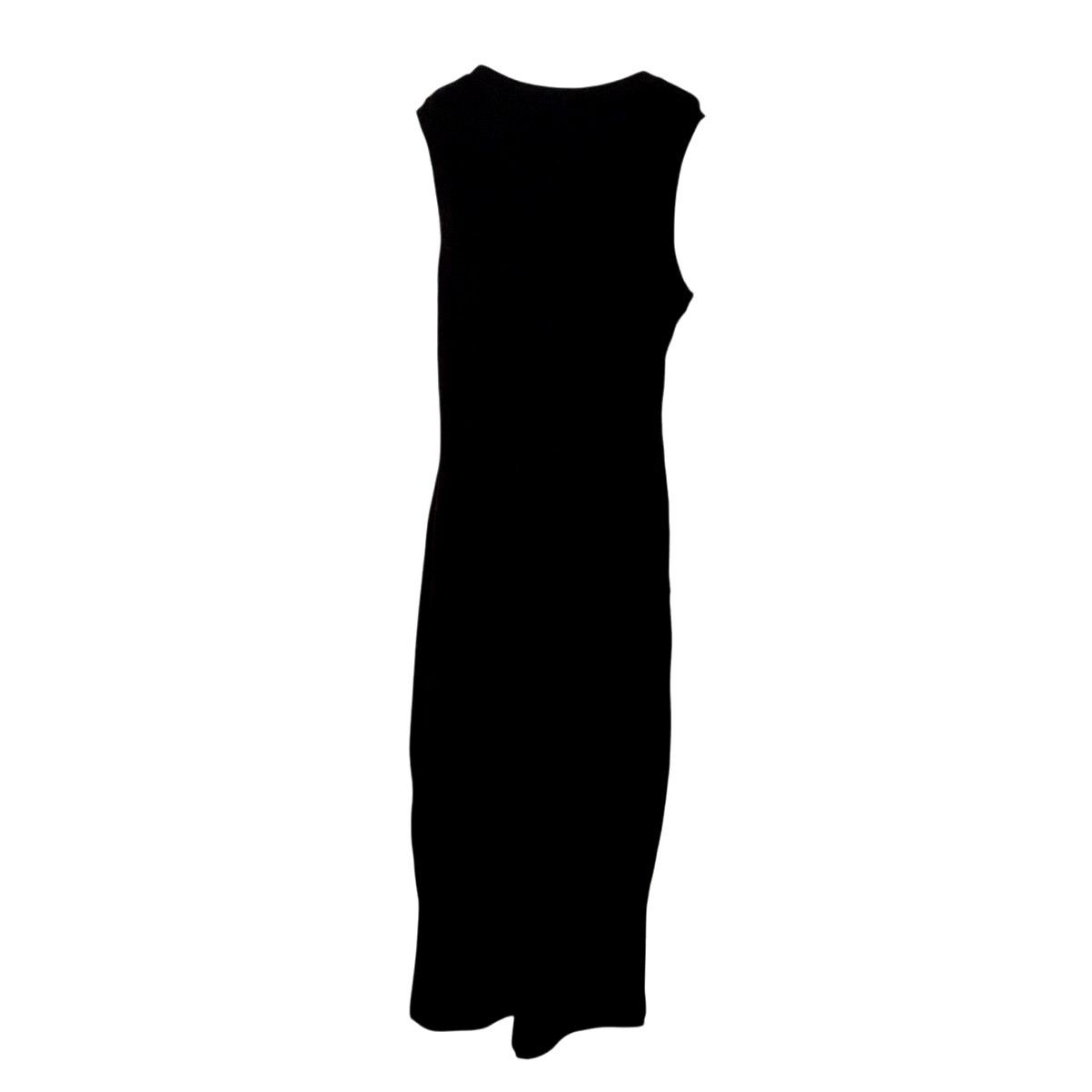 Other Tried & True Black Cotton Slub Tank Dress Large 14-16 NWT Size L / US 10 / IT 46 - 3 Thumbnail
