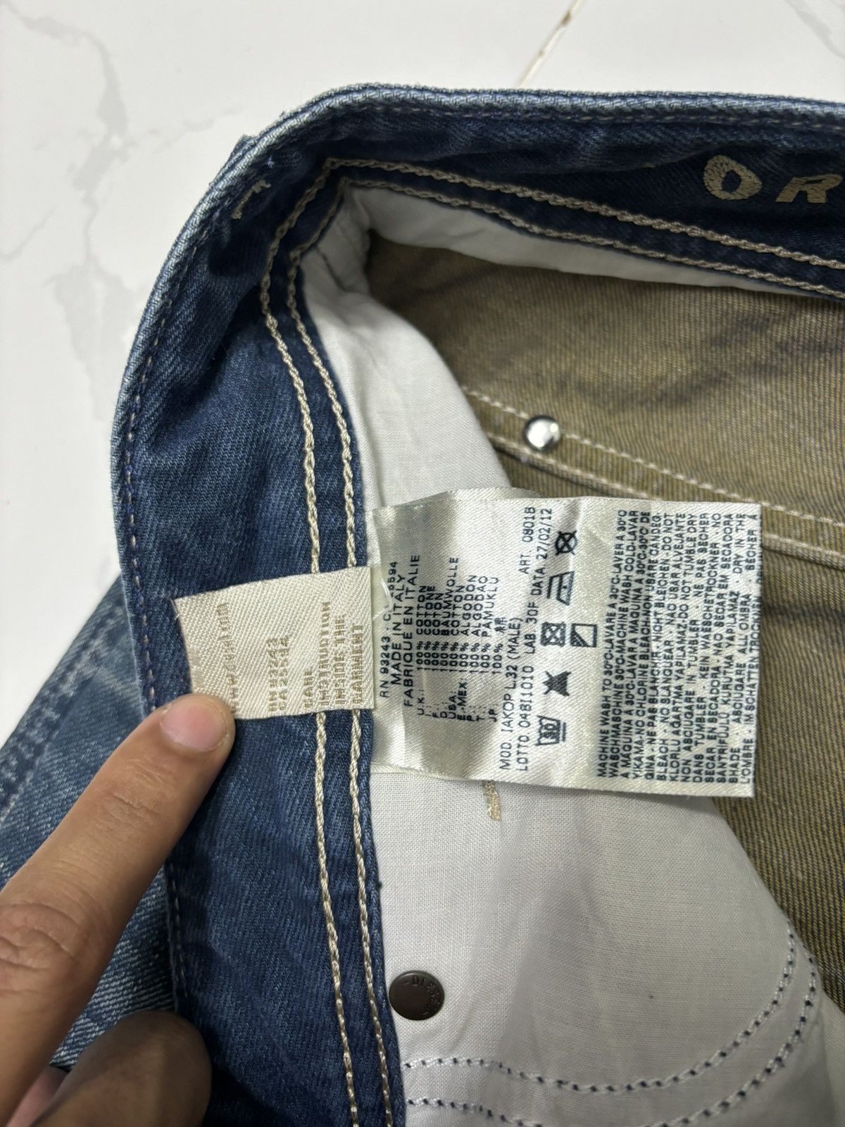 Diesel × Jean Vintage Diesel Blue Jeans Distressed Denim Size US 31 - 10 Thumbnail