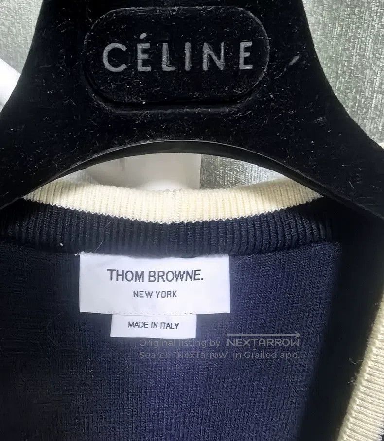 Thom Browne Thom Browne Deep Blue Gold Button Thick Wool Long Cardigan Size XS / US 0-2 / IT 36-38 - 3 Thumbnail