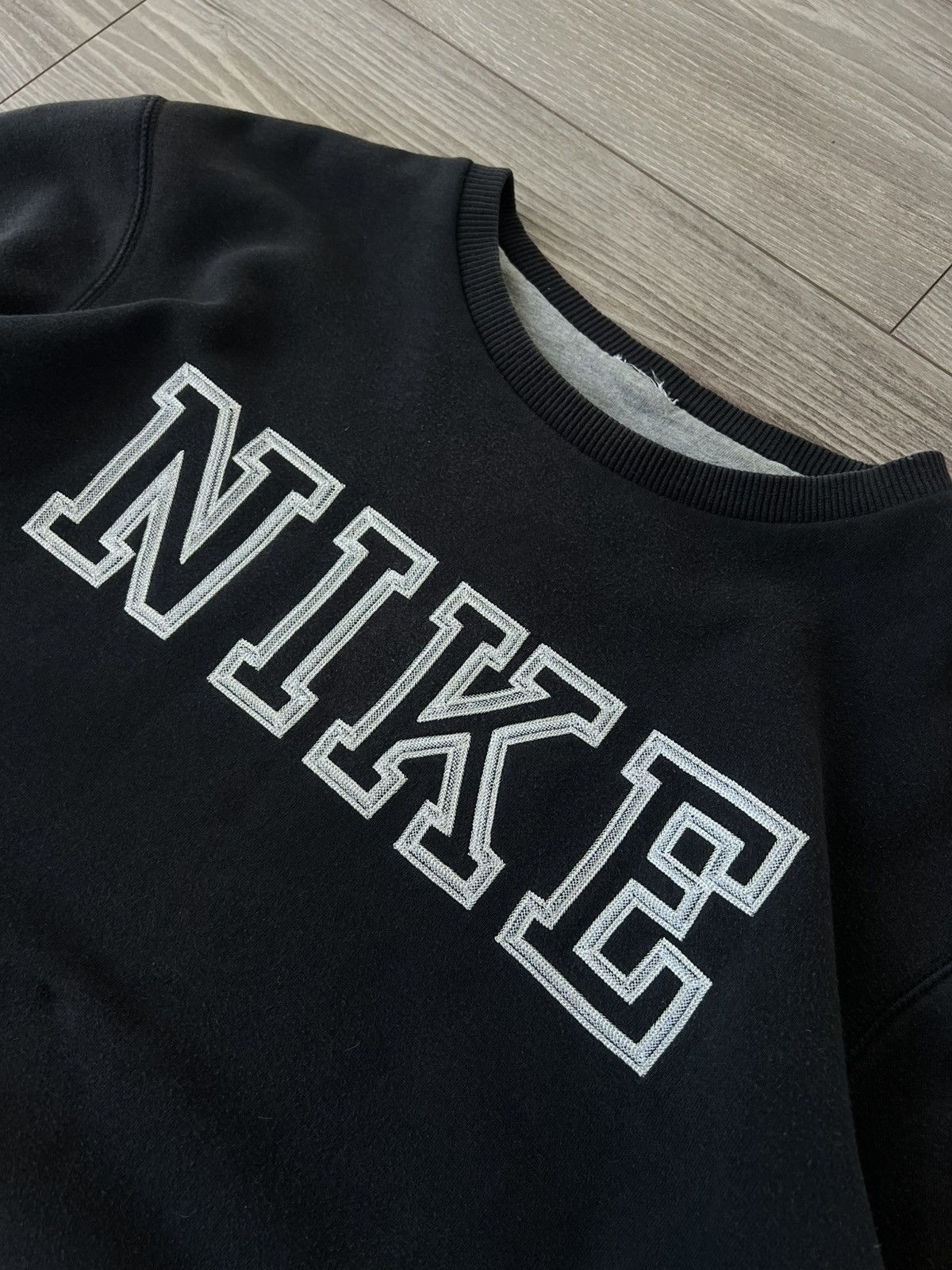 Designer × Nike × Vintage ‼️Vintage Nike Big Logo Knit Crewneck Sweatshirt ‼️ Size US L / EU 52-54 / 3 - 11 Thumbnail
