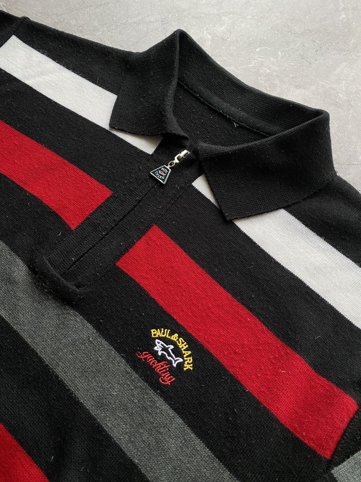 Paul & Shark Vintage Paul & Shark Yachting Sweater Pure Wool 1/3 Zip Size US M / EU 48-50 / 2 - 4 Thumbnail