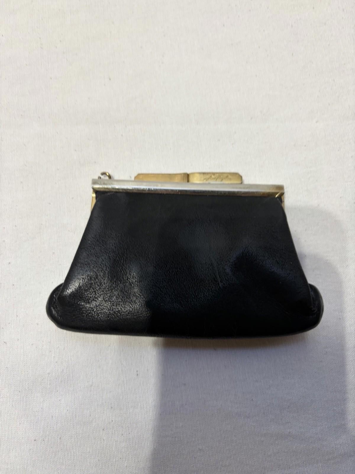 Other Vintage LOU TAYLOR Black Patent Leather Coin Purse Size ONE SIZE - 1 Thumbnail
