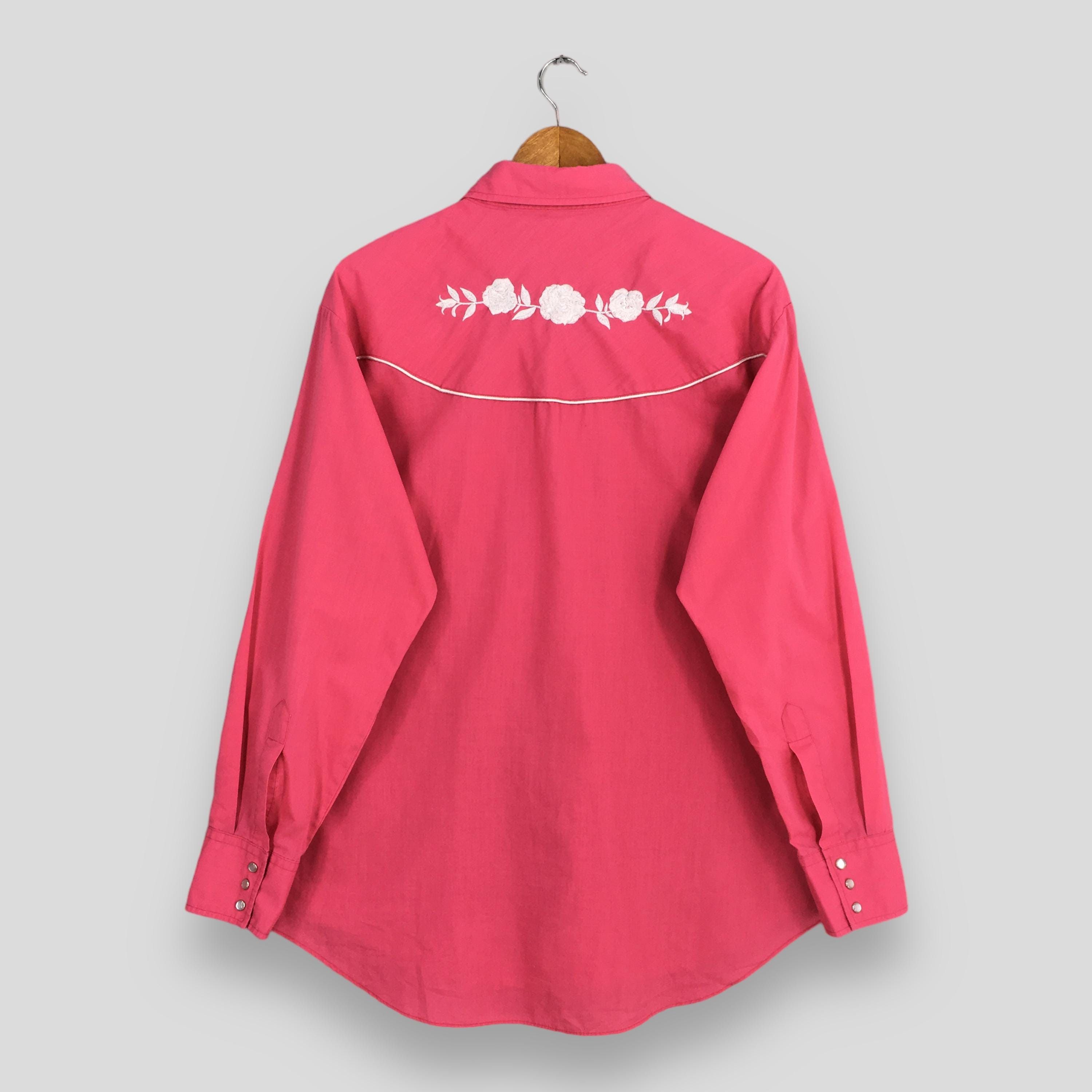 Cowboy Equipment × Vintage Vintage Ely Diamond Western Cowboy Pink Shirt XLarge Size US XL / EU 56 / 4 - 6 Thumbnail