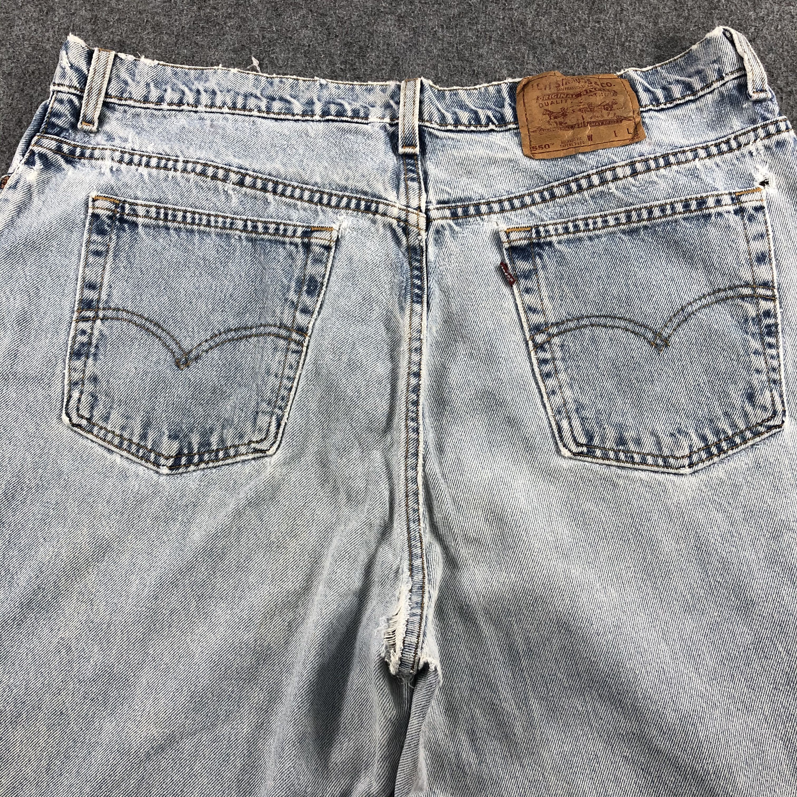 Levi's 90s Vintage Light Wash Levis 550 Jeans-J1684 Size US 39 - 4 Thumbnail
