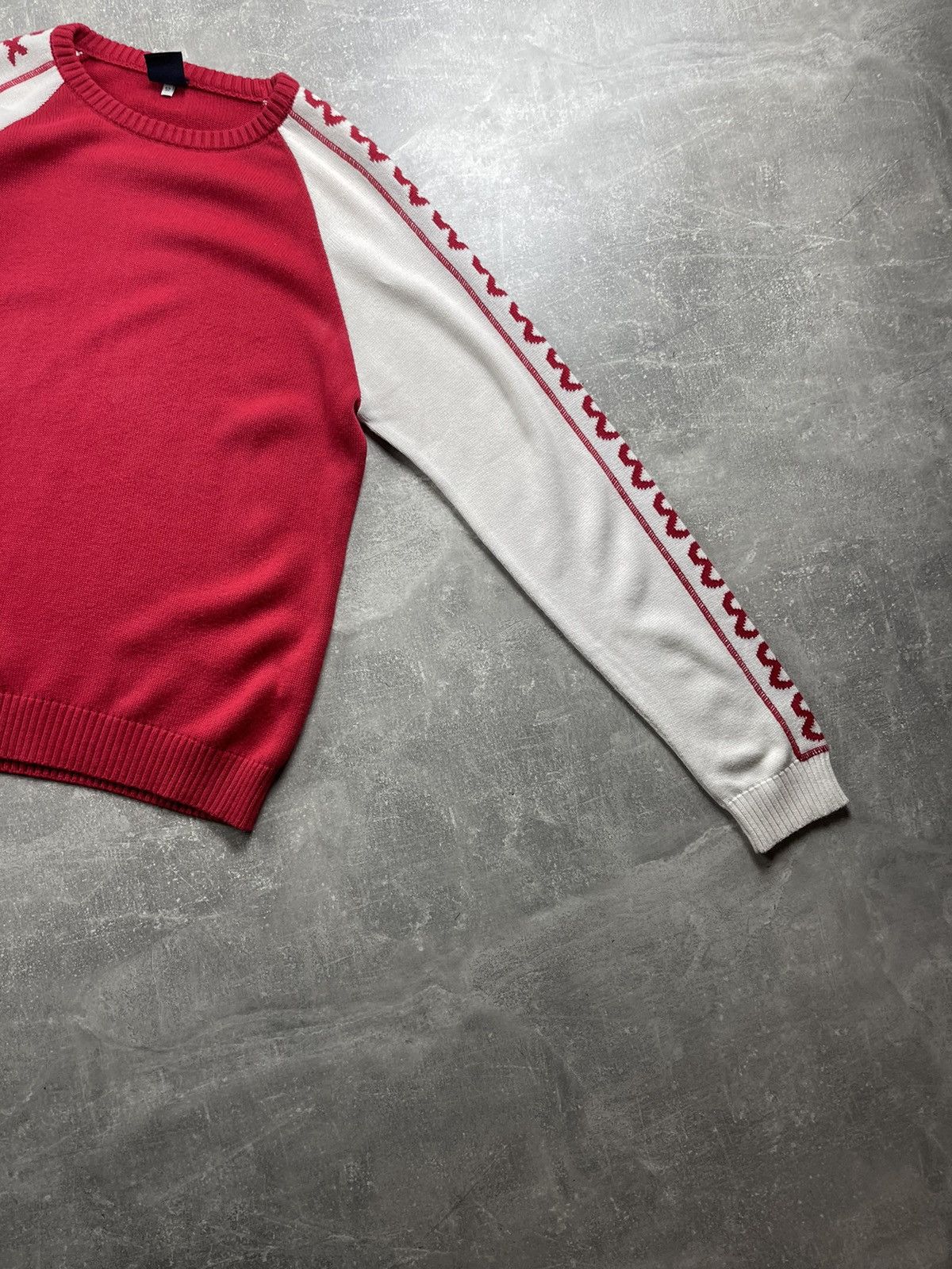 Dolce & Gabbana Dolce & Gabbana Knit Sweater Red White Logo Detail Size 52 Size US L / EU 52-54 / 3 - 4 Thumbnail