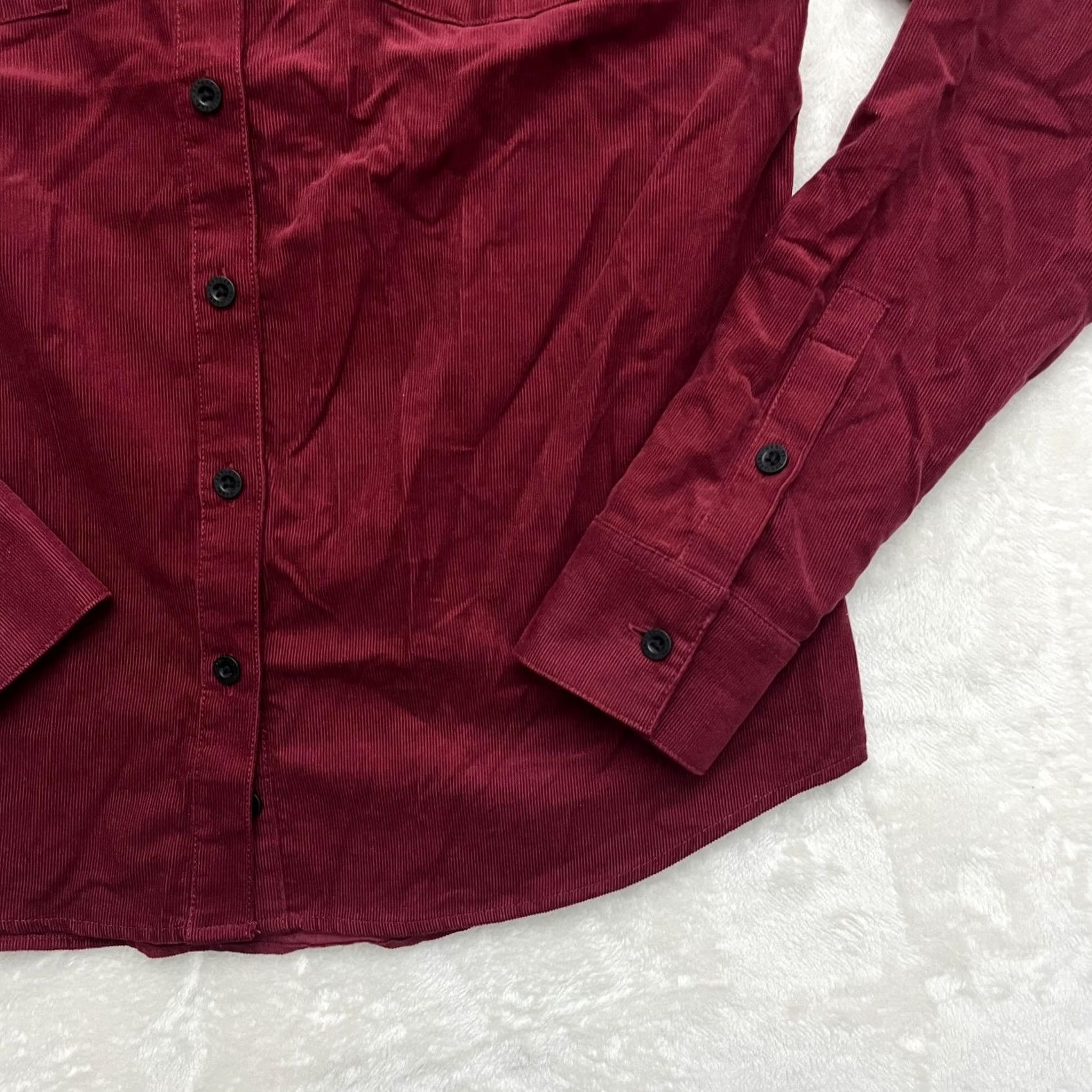 Harley Davidson Harley-Davidson Shirt Womens Small Red Corduroy Button Up Western Embroidered Size S / US 4 / IT 40 - 5 Thumbnail