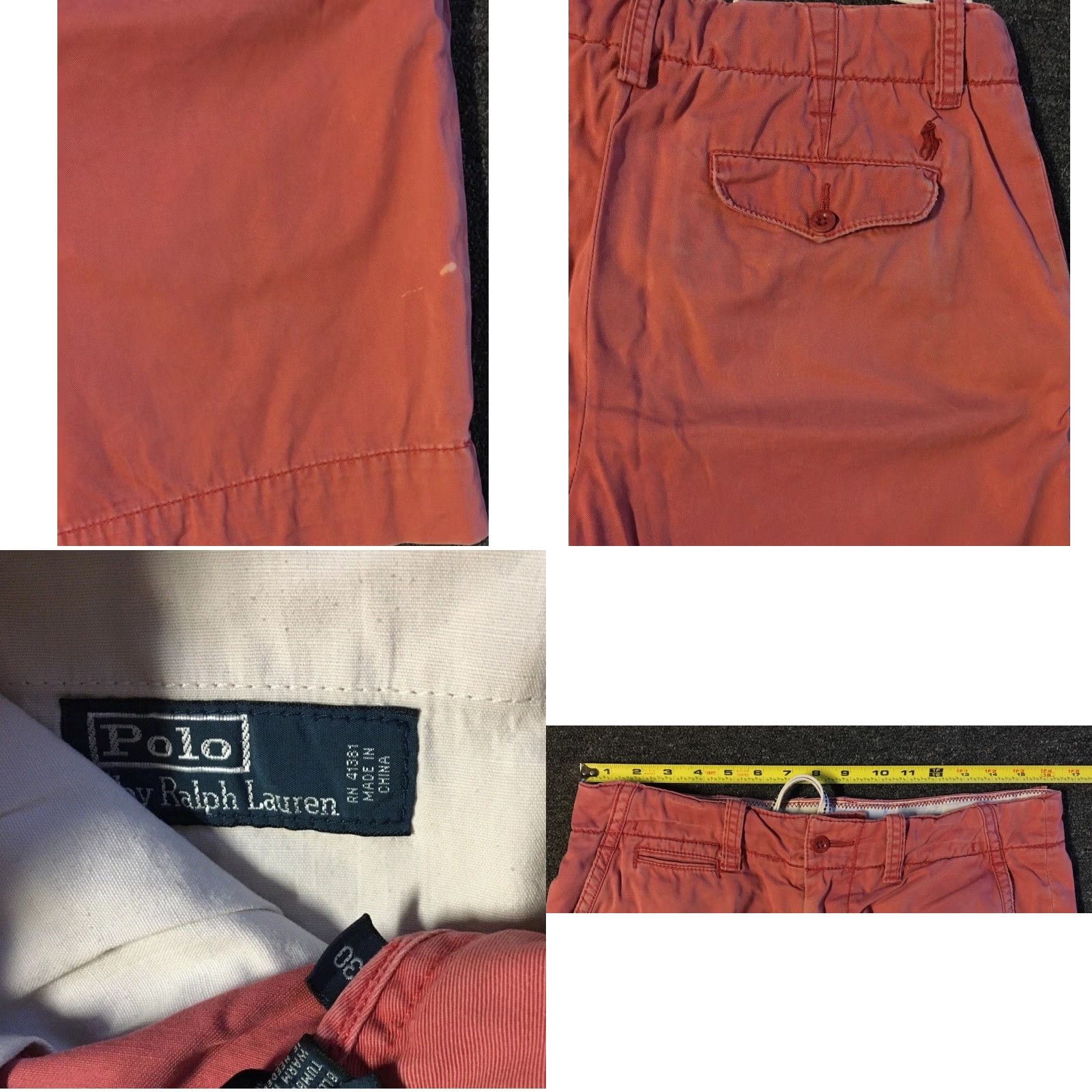 Vintage Vtg Polo Ralph Lauren 90s Faded Distress Shorts Polo Ralph Lauren Polo Shorts 32 Army Military Grunge 92 Mens Size US XS / EU 42 / 0 - 9 Thumbnail