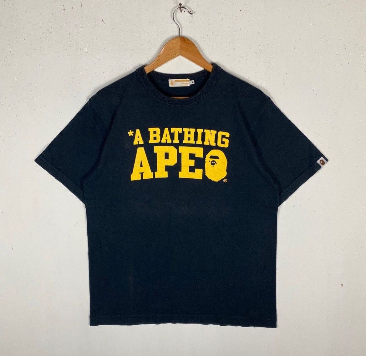 image of VTG Bape A Bathing Ape Japan Made In General in Black, Men's (Size Medium)