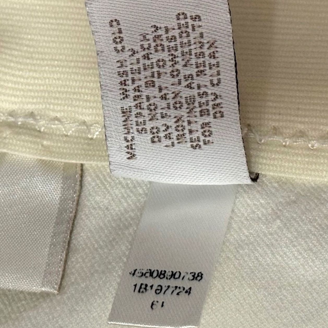 Vintage Chico's Pants Straight Leg Ivory 4 Chino Flat Front Button Zip Stretch Twill 28 Inseam, 29 Waist Womens Size 27" / US 4 / IT 40 - 6 Thumbnail