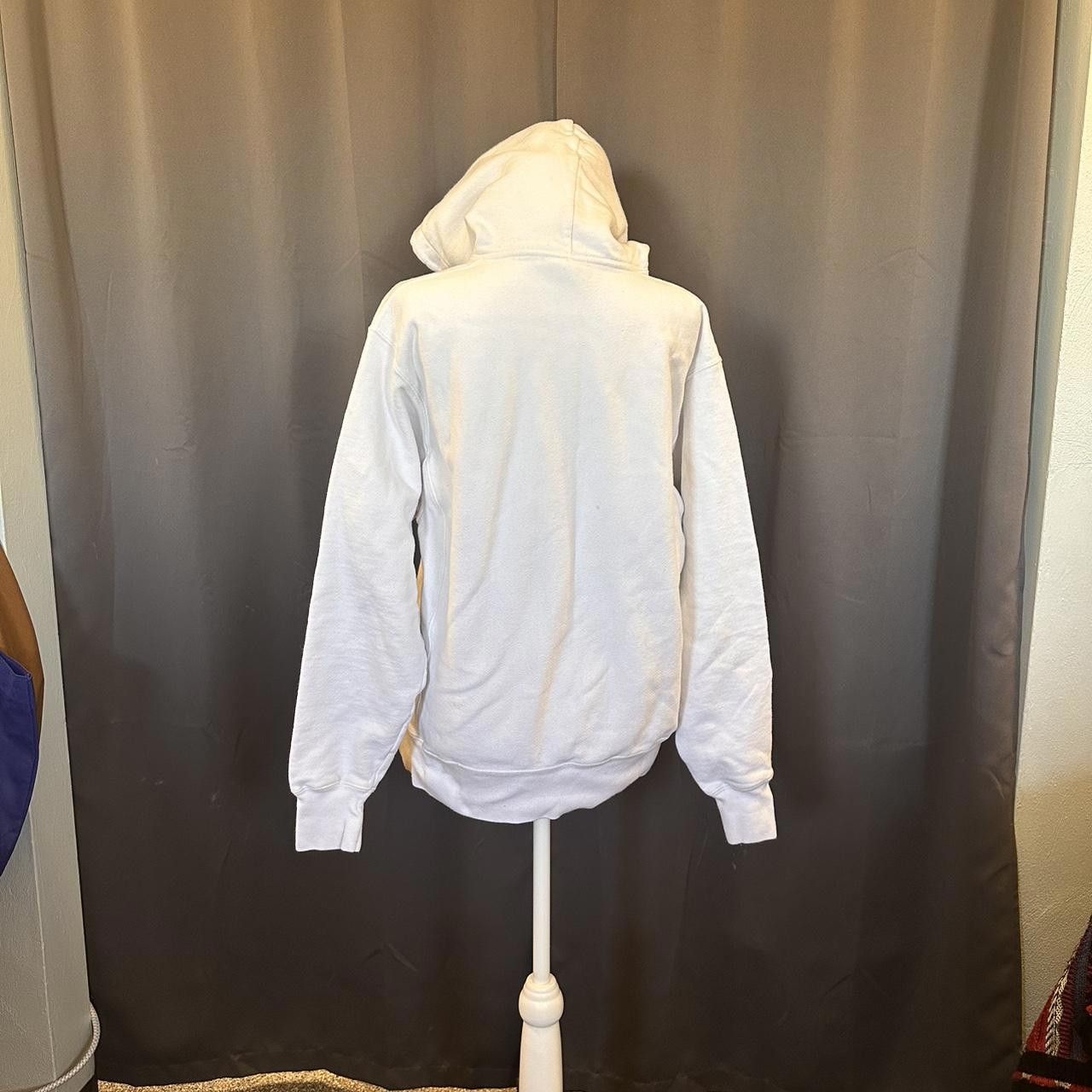Champion Vintage 2000s Champion Reverse Weave White Hoodie Size US M / EU 48-50 / 2 - 2 Thumbnail