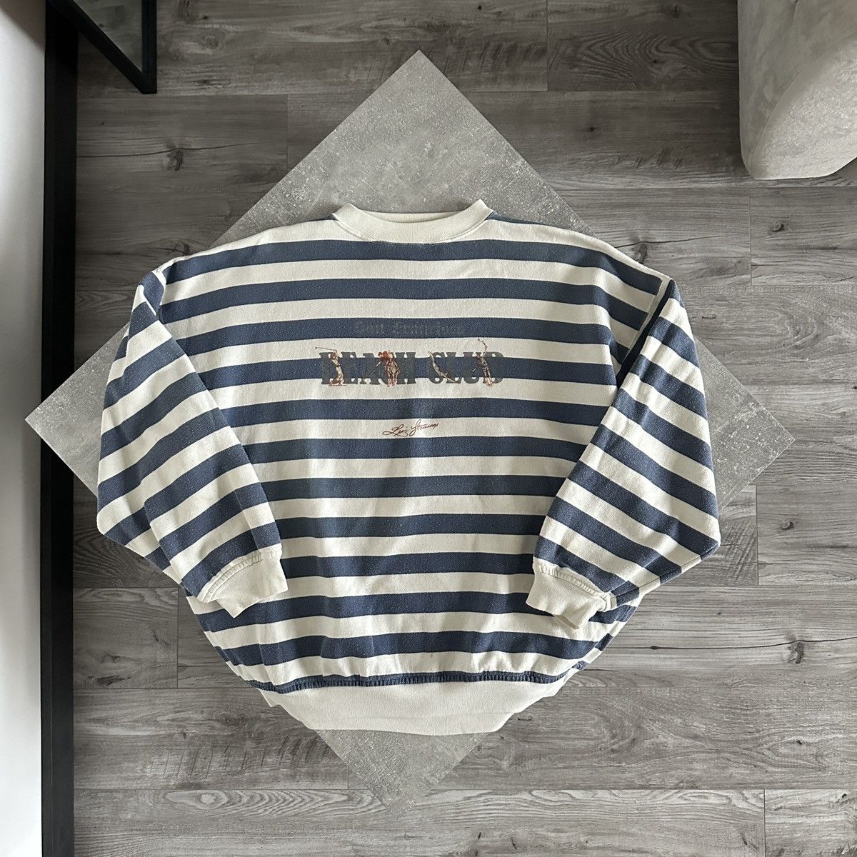 Levi's Vintage Clothing Vintage 80s Levis Beach Club striped oversize sweatshirt y2k Size US M / EU 48-50 / 2 - 1 Thumbnail