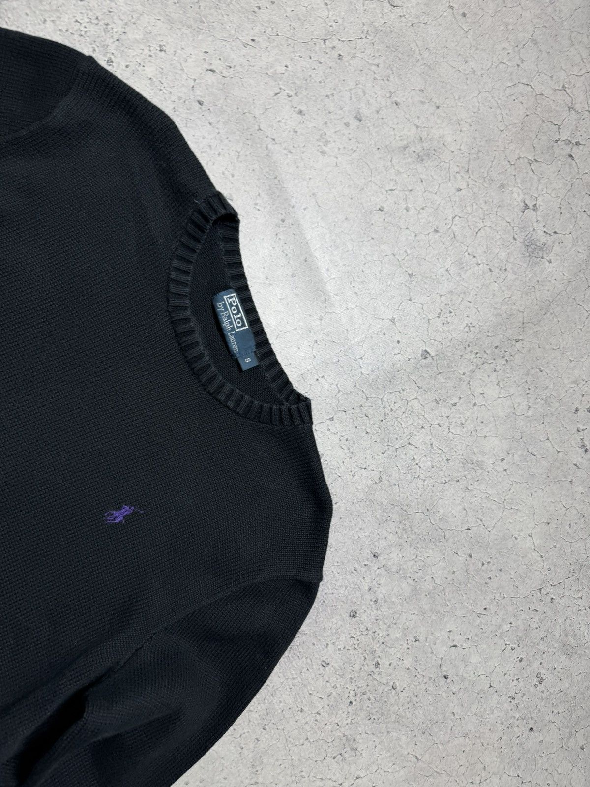 Polo Ralph Lauren Polo Ralph Lauren Black Vintage Knitted Sweater Size S Size US S / EU 44-46 / 1 - 5 Thumbnail