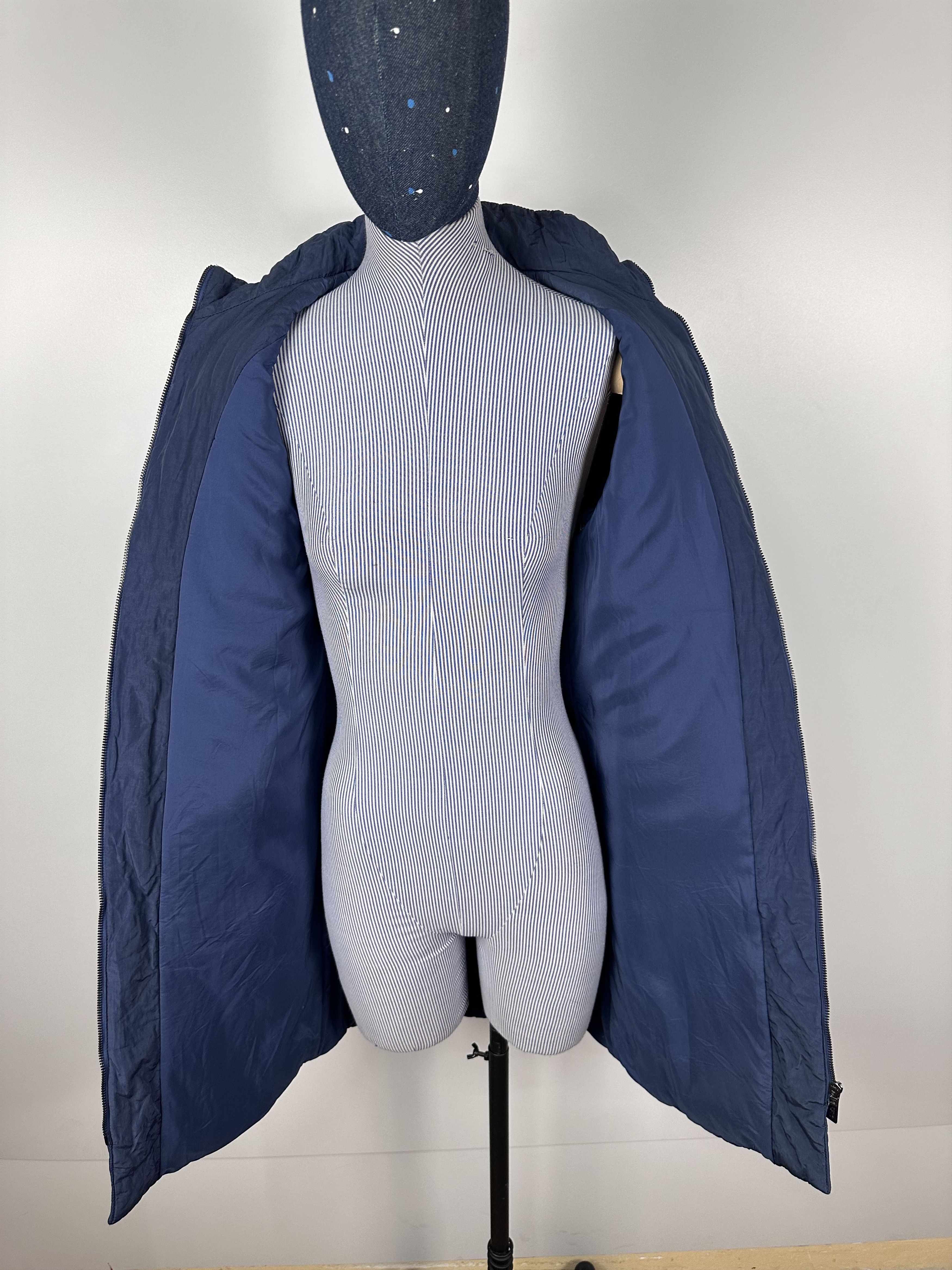 Versace × Vintage Versace Jeans Couture Long Jacket Vest Nylon Blue Size XS Size XS / US 0-2 / IT 36-38 - 10 Thumbnail