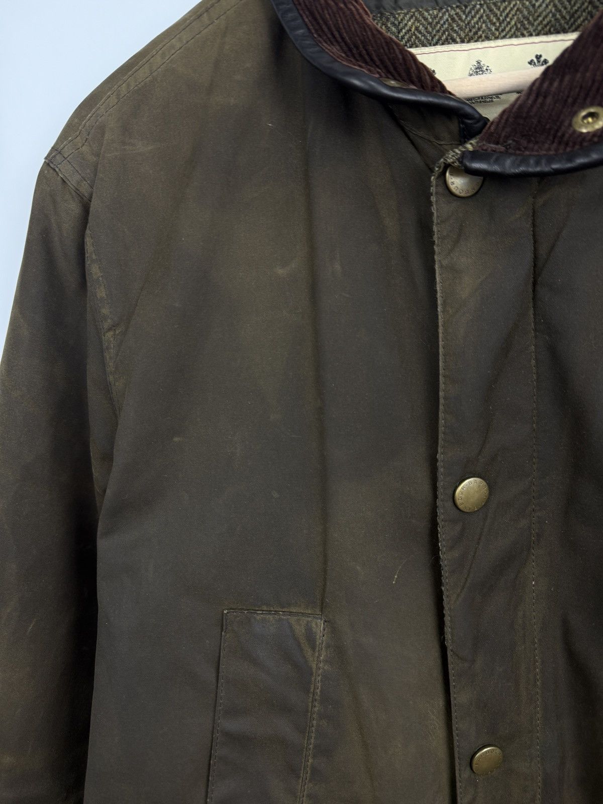 Barbour × Noah 🇬🇧 Barbour Hereford Wax Jacket Rare Retro Size US M / EU 48-50 / 2 - 16 Thumbnail