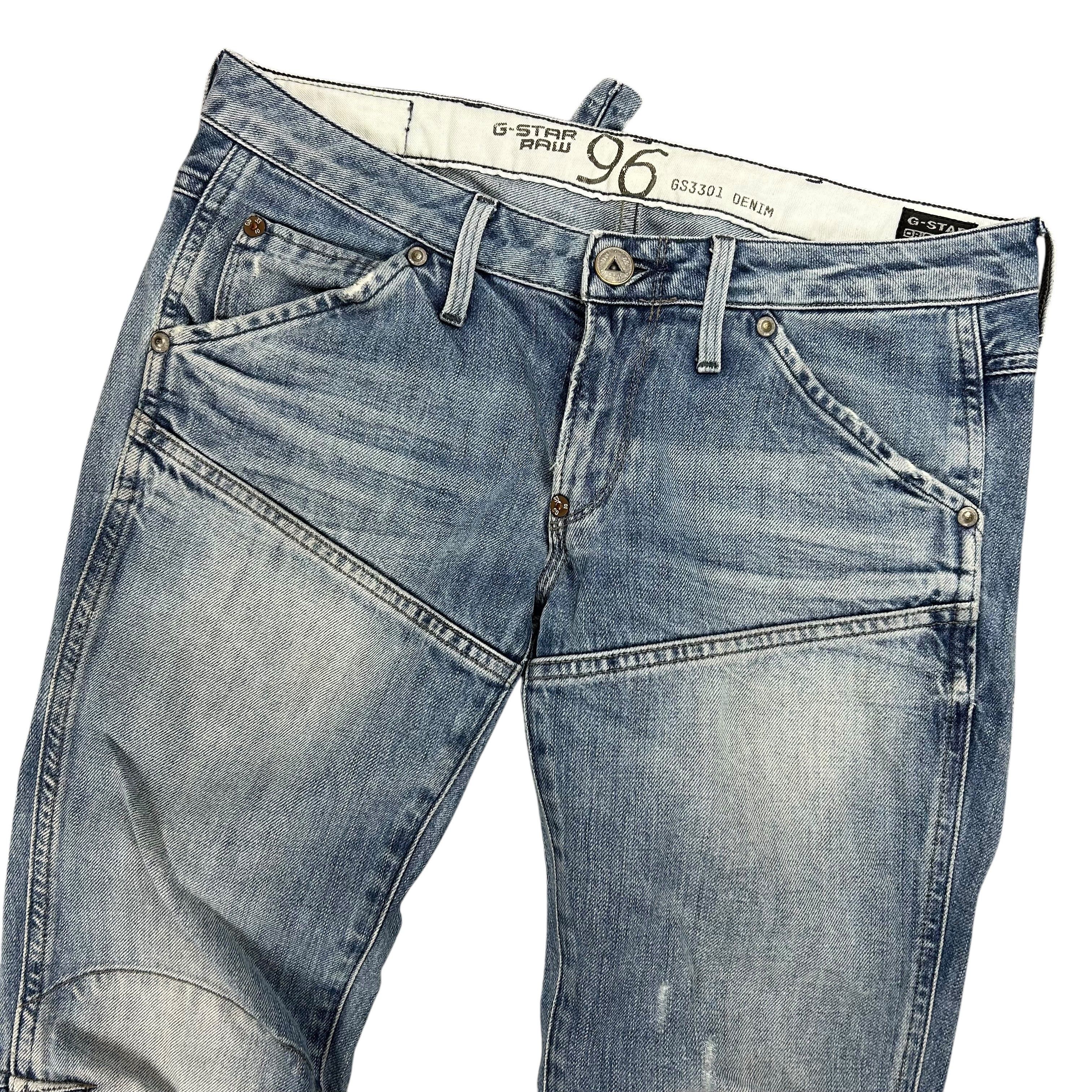 G-Star G-star Raw 96 Denim Light Wash Slim Tapered Men Size W28L30 Size US 28 / EU 44 - 3 Thumbnail