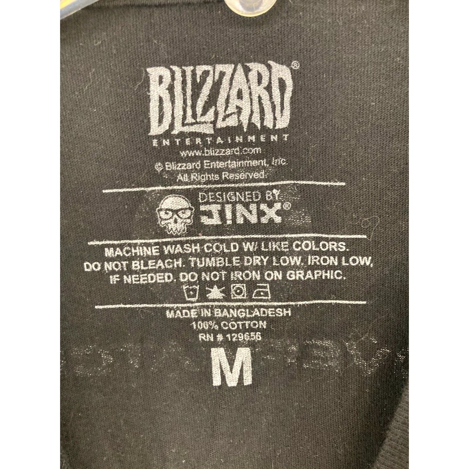Vintage Blizzard Mens TShirt M Black Overwatch Gaming Graphic Print Crew Neck Short Sleeve Size US M / EU 48-50 / 2 - 5 Thumbnail