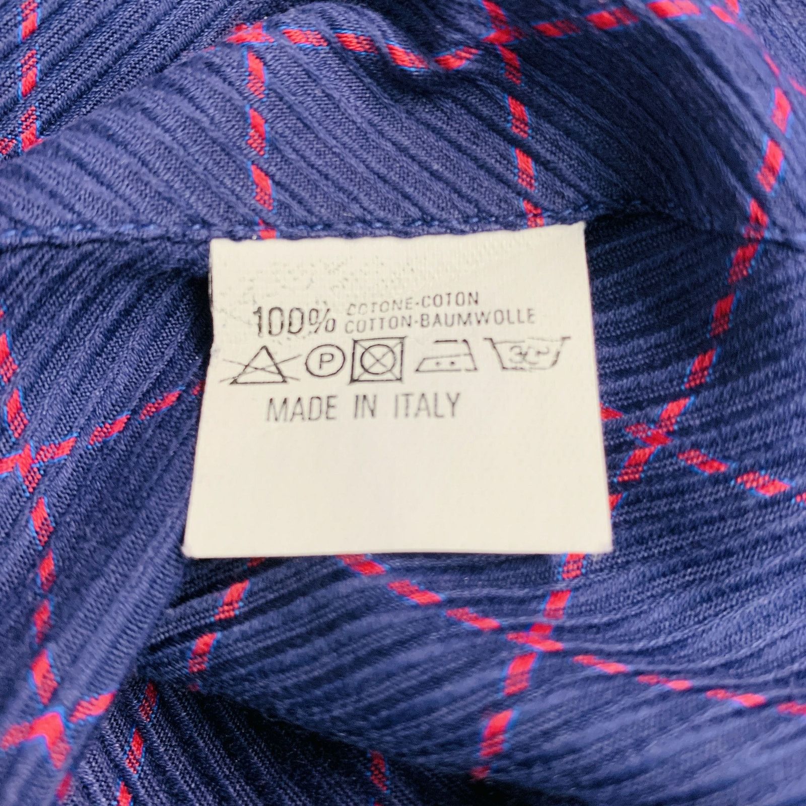 Canali Purple Fuchsia Window Pane Cotton One pocket Shirt Size US L / EU 52-54 / 3 - 6 Thumbnail