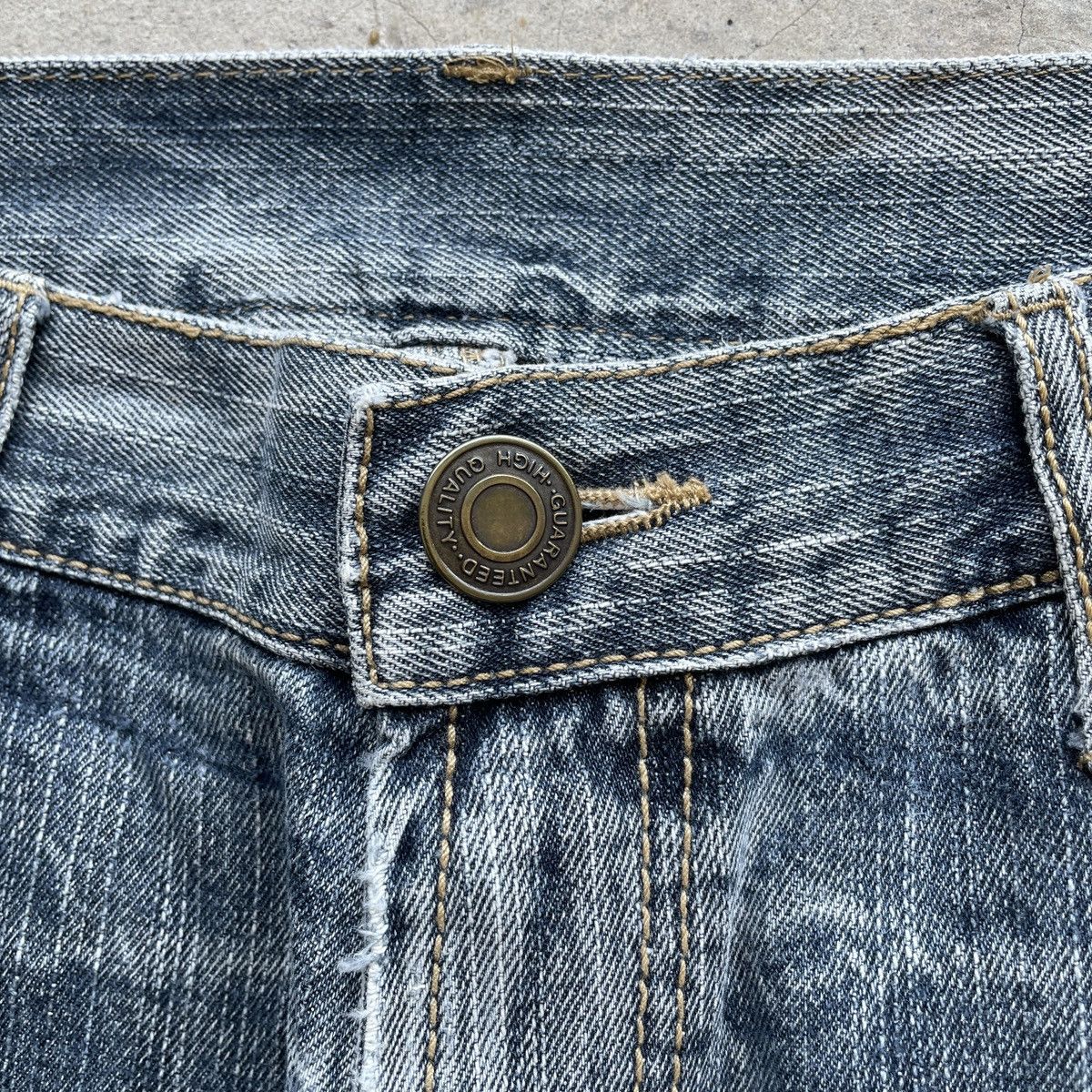 Japanese Brand Vintage Japanese Jeans Distressed Faded Denim Pants W36x27 Size US 36 / EU 52 - 6 Thumbnail