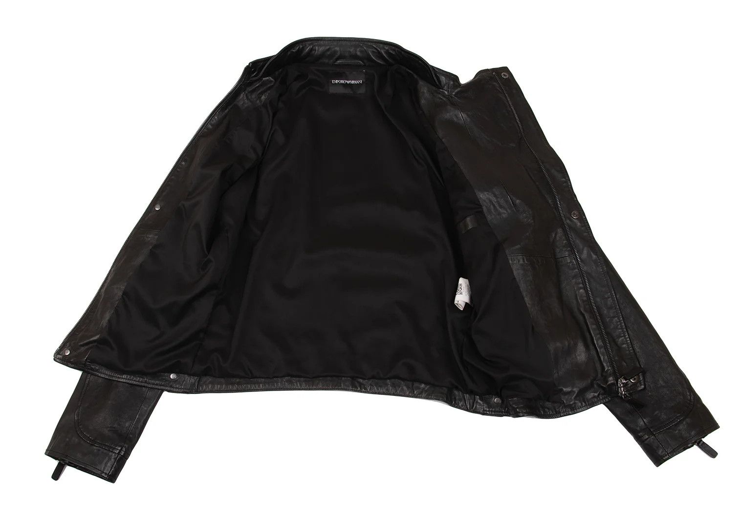 Emporio Armani Sheep Leather Rider Jacket in Black, Size 48 Size US M / EU 48-50 / 2 - 12 Thumbnail