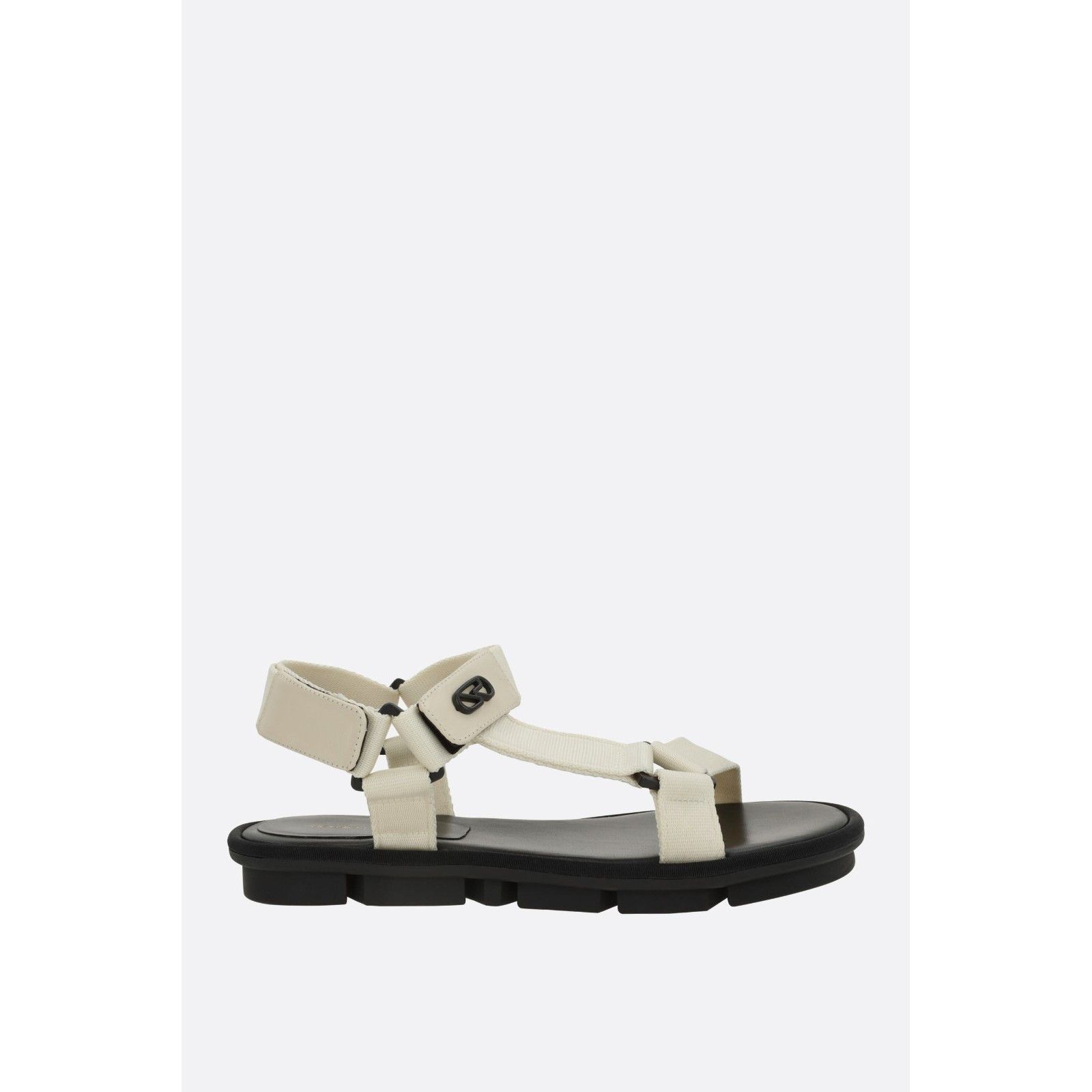 Sergio Rossi SERGIO ROSSI White Webbing Flat Sandals New And Authentic (W Size US 6 / IT 36 - 1 Thumbnail