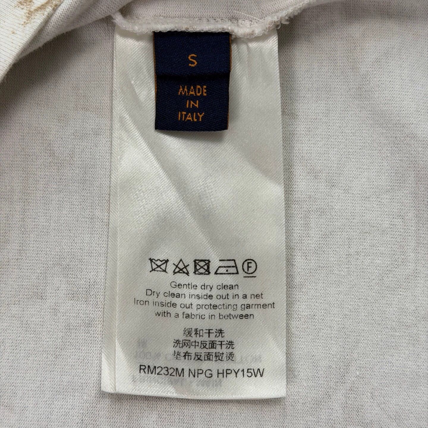 Louis Vuitton LV Beige Allover Print Short Sleeve Tee S Near New Size US S / EU 44-46 / 1 - 4 Thumbnail