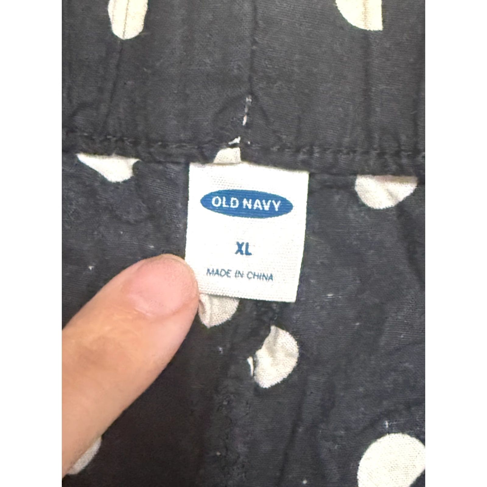 Old Navy Old Navy Sleep Shorts Women XL Black White Polka Dots Tie Waist Sleepwear Lightweight Flannel Fall Spring Summer Size ONE SIZE - 5 Thumbnail