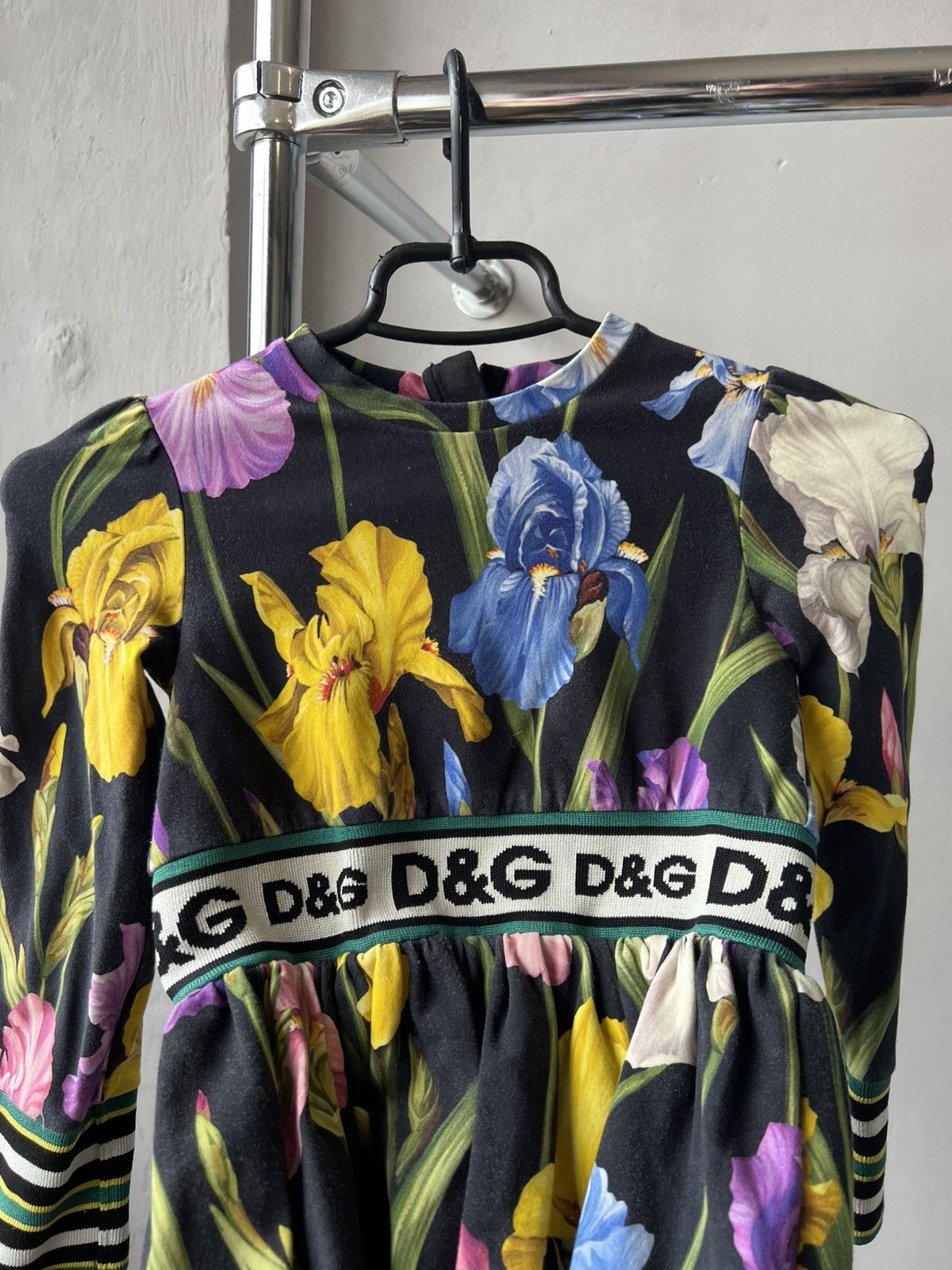 Dolce & Gabbana DOLCE & GABBANA GIRLS FLORAL IRIS DRESS 5 YEARS 107/113CM Size XXS / US 00 / IT 34 - 6 Thumbnail