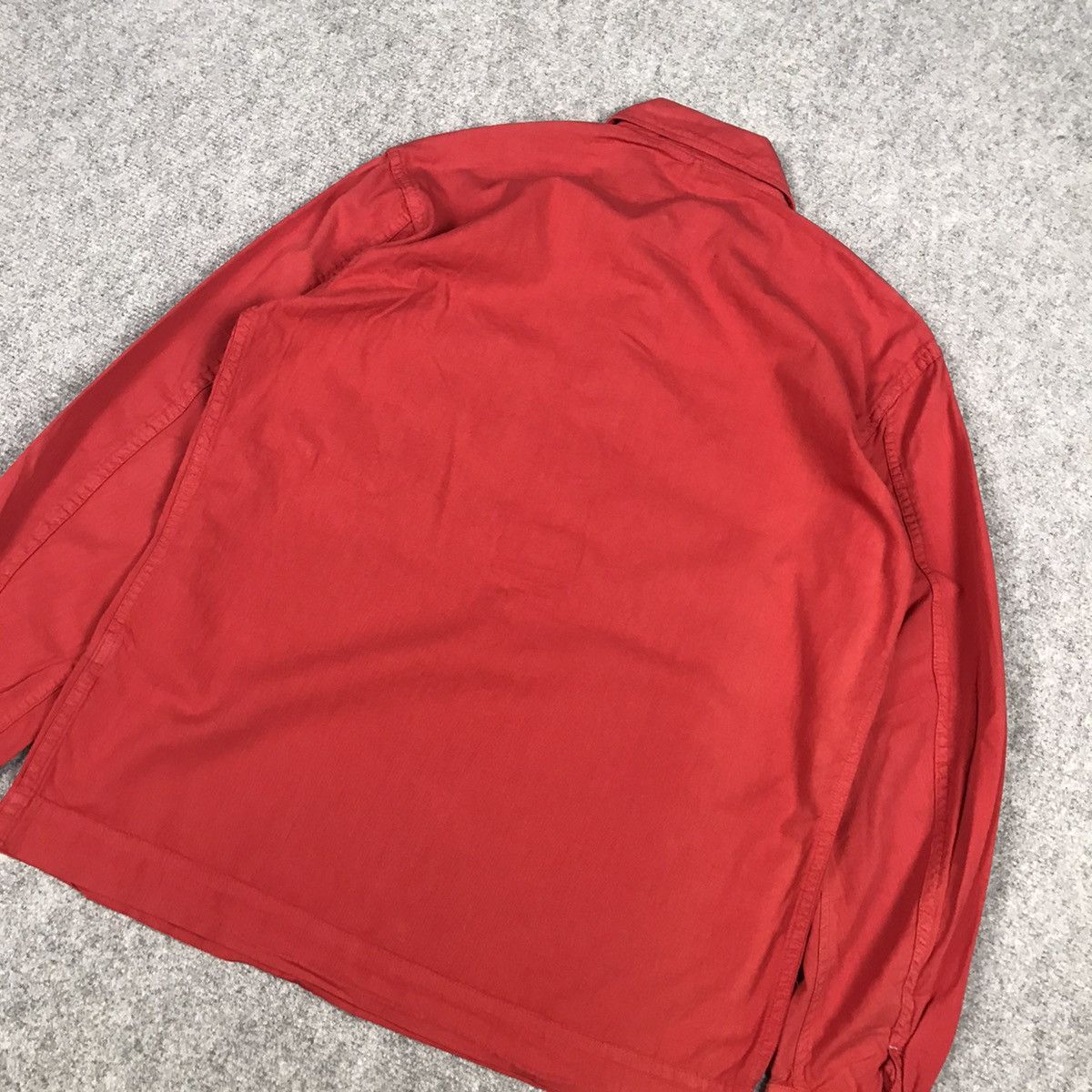 45rpm 45rpm Red Sun faded Half Button Long Sleeve Shirt Size US M / EU 48-50 / 2 - 6 Thumbnail