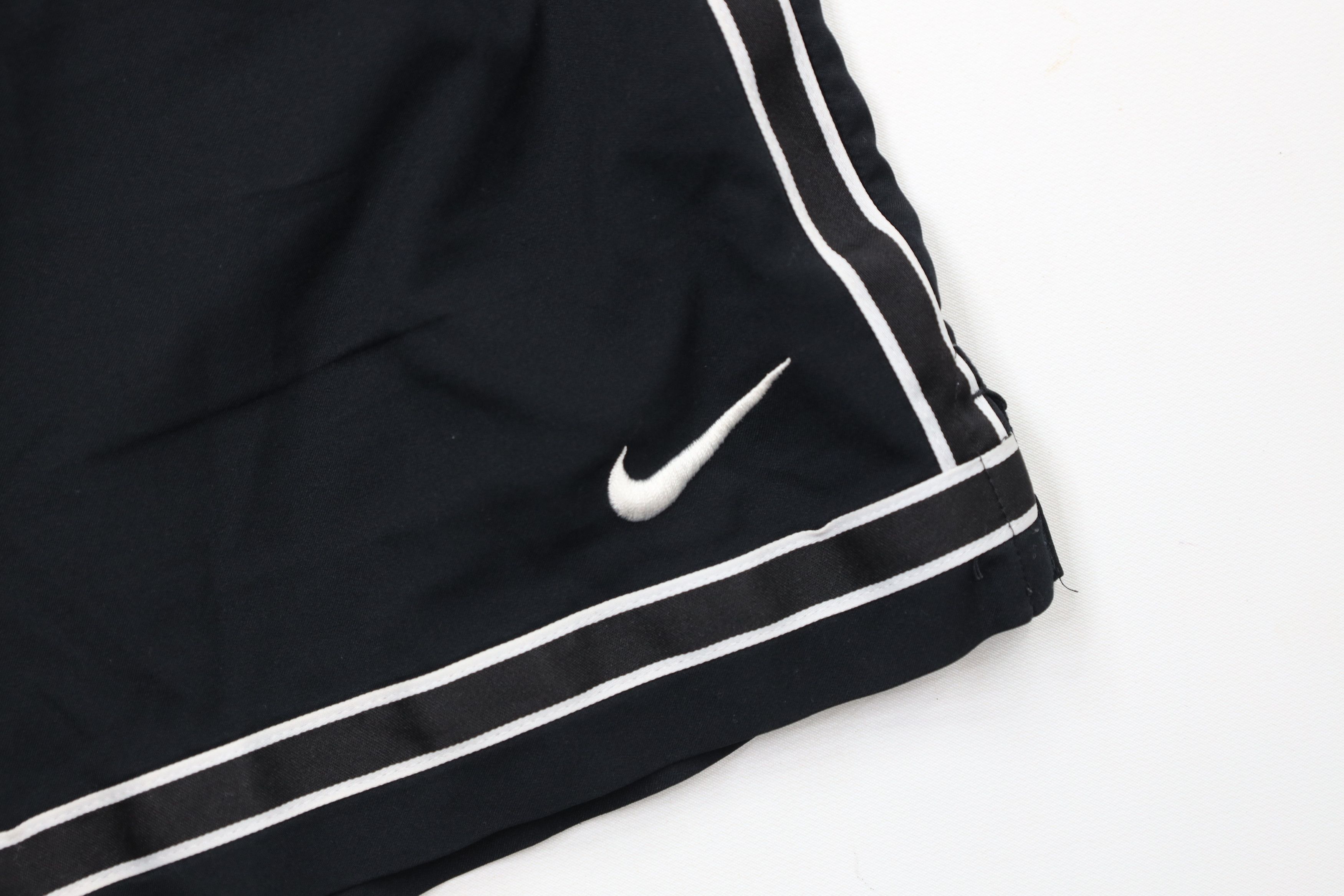 Vintage Nike Running Jogging Soccer Shorts Black Polyester