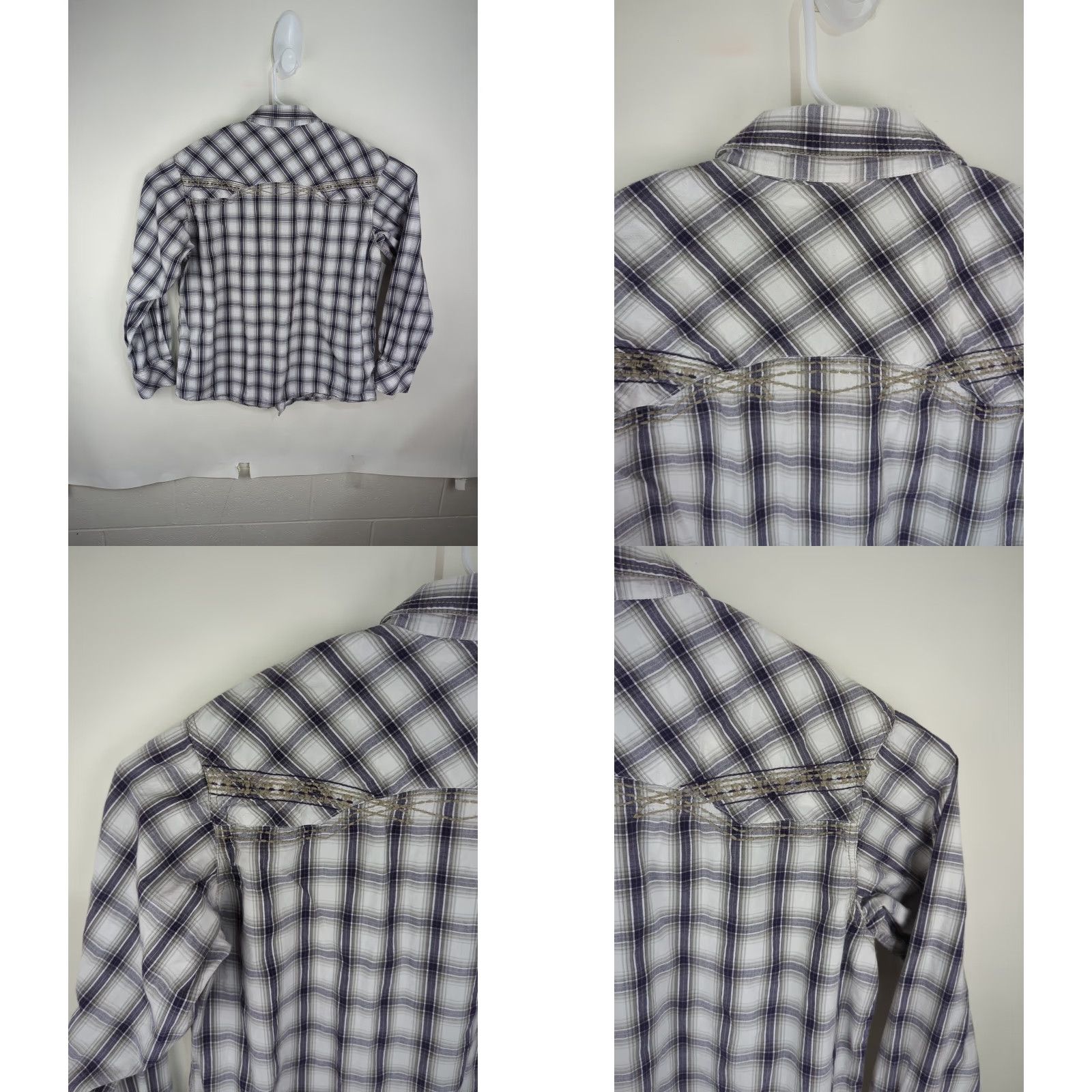 Ariat Ariat Retro Fit Plaid Pearl Snap Long Sleeve Button Up Shirt L Mens Western Size US L / EU 52-54 / 3 - 9 Thumbnail