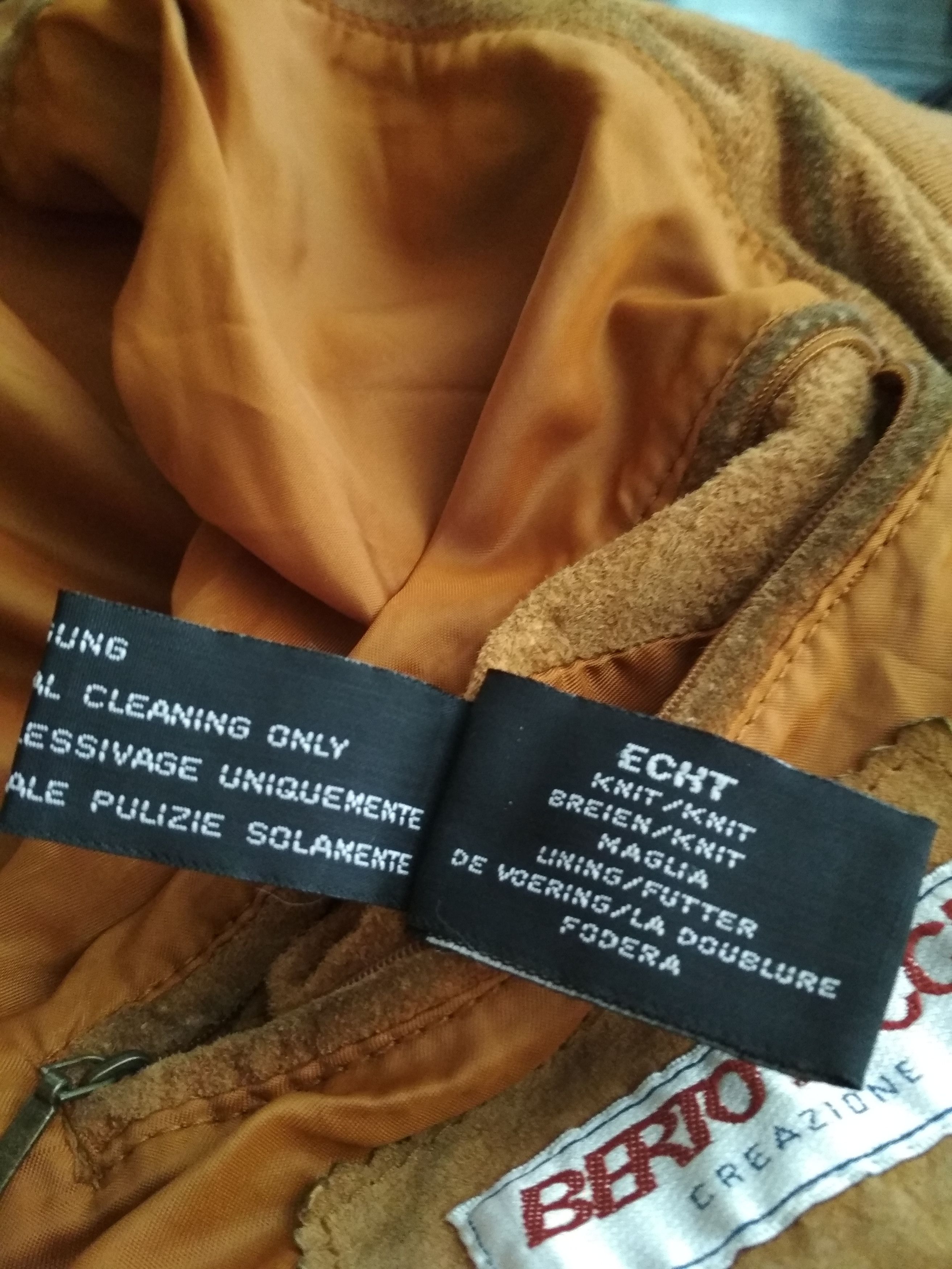 Vintage Vintage BERTO LUCCI Genuine Leather Bomber Jacket Retro Rare Size US L / EU 52-54 / 3 - 11 Thumbnail
