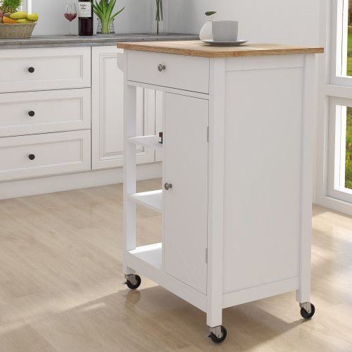 Designer × Homemade Kitchen island rolling trolley cart with Adjustable Shelves Size US L / EU 52-54 / 3 - 2 Thumbnail