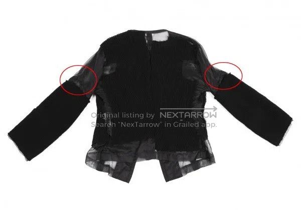 Comme des Garcons Comme Des Garcons Black Vintage Design Cardigan Size XS / US 0-2 / IT 36-38 - 3 Thumbnail