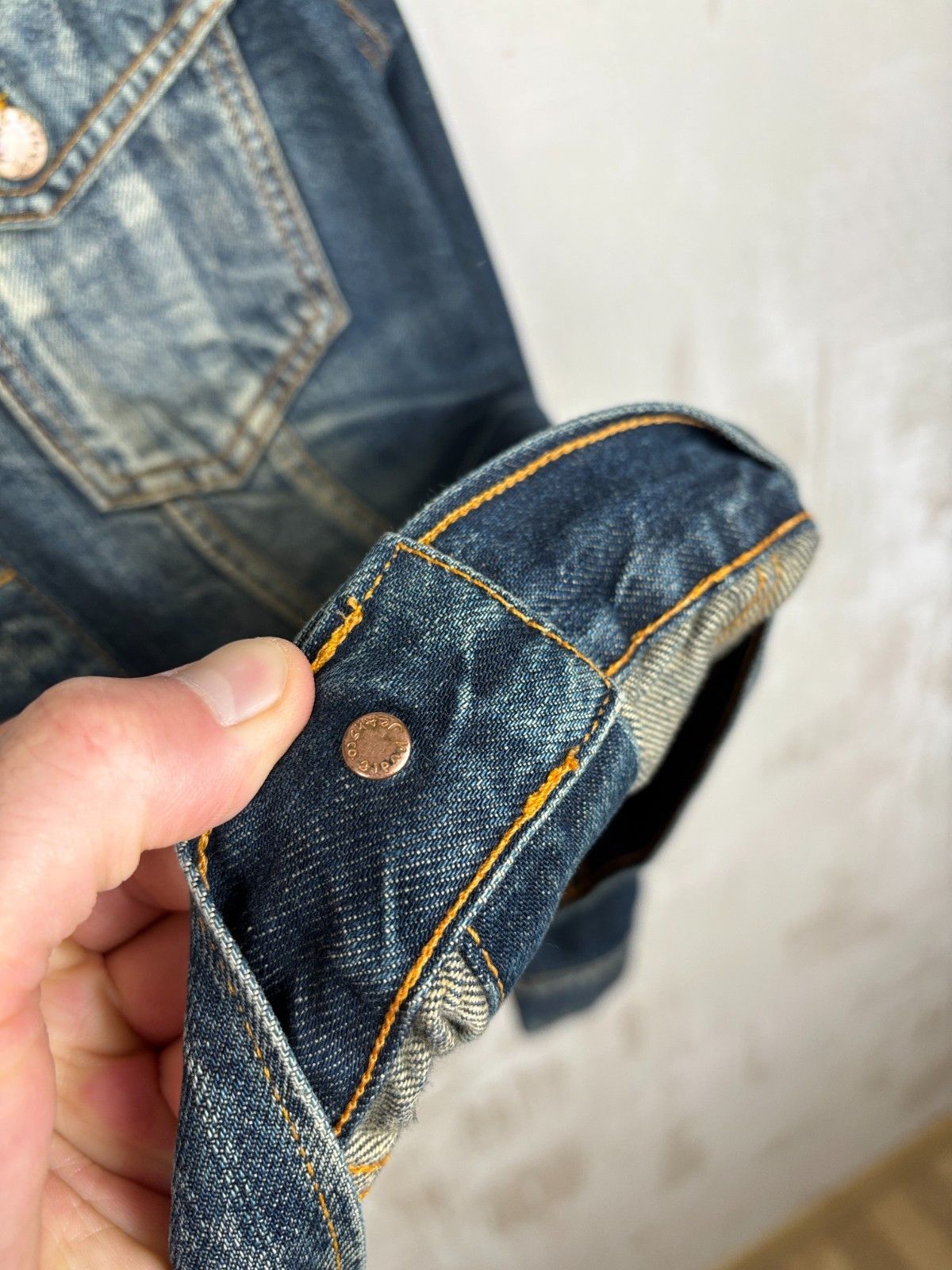 Nudie Jeans Nudie Jeans Terry Organic Sharp Denim Trucker Jacket Size US L / EU 52-54 / 3 - 10 Thumbnail