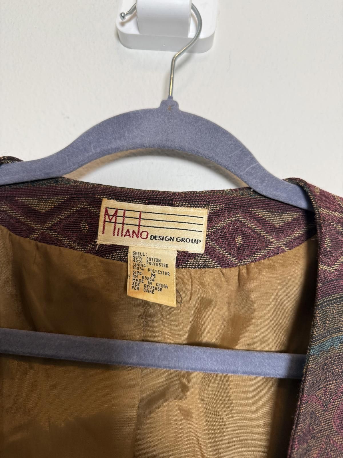 Other Vintage 90s Patterned Men's Vest Size US M / EU 48-50 / 2 - 4 Thumbnail