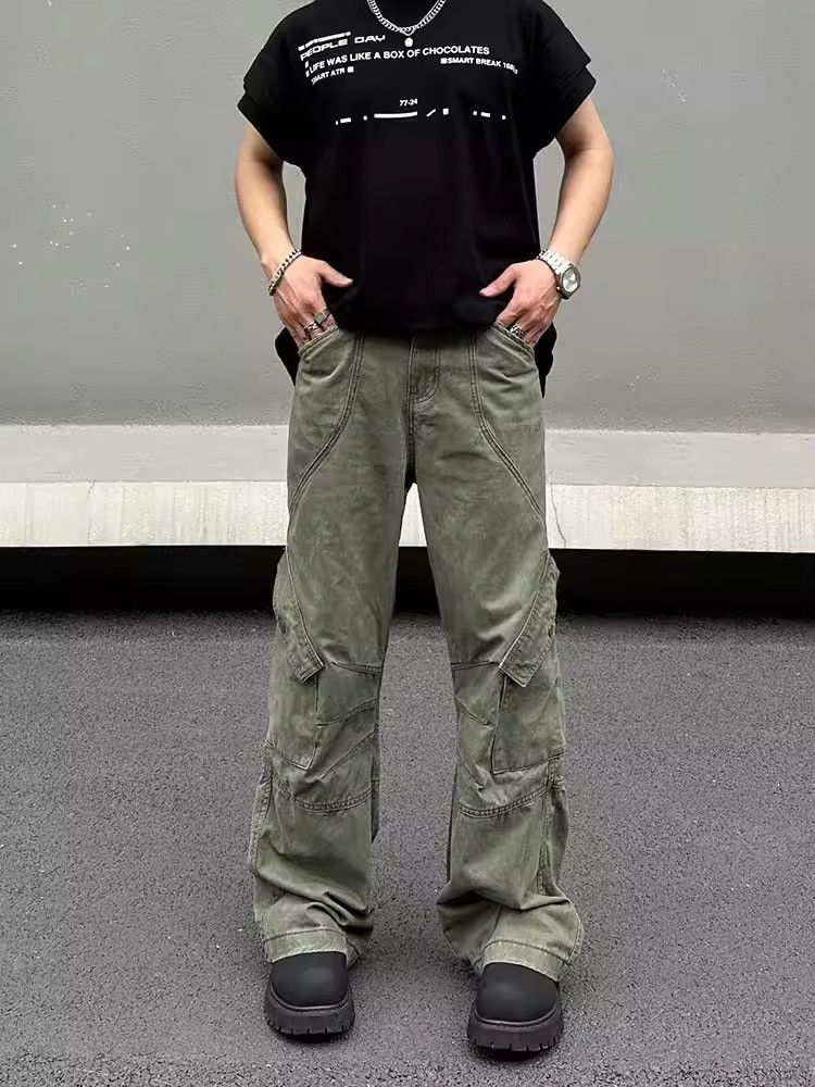 Vintage Multi Pockets Cargo Pants Size US 33 - 1 Thumbnail
